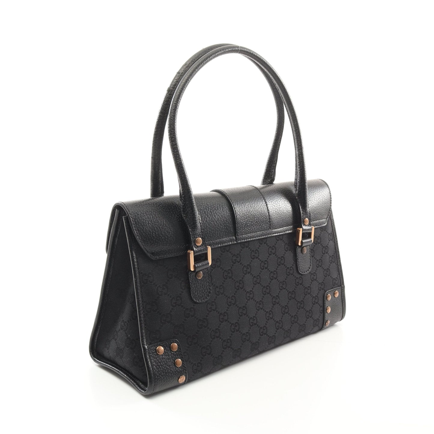 Luxury Gucci Trending 2025 GG canvas Handbag Tote bag Canvas Leather Black