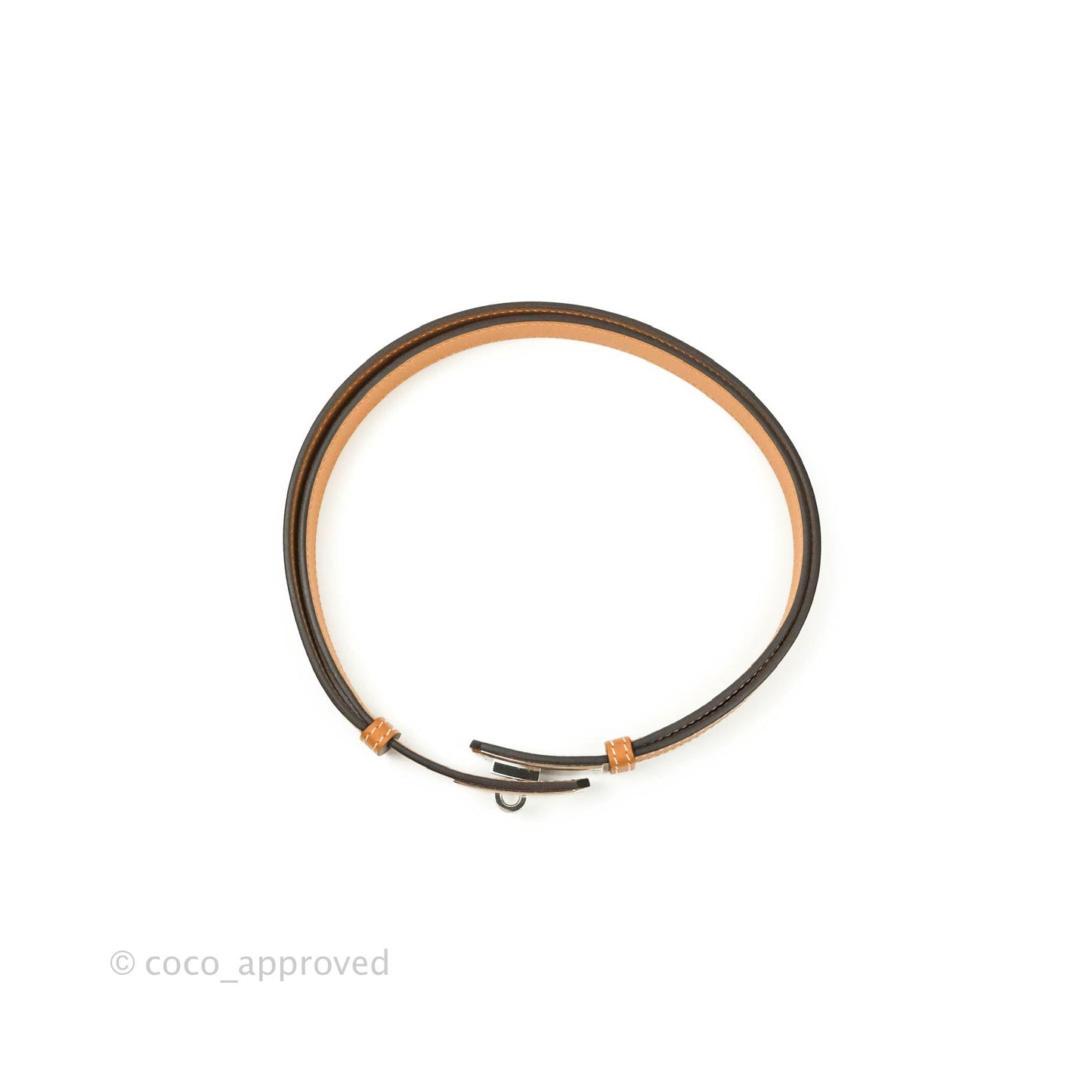 Hermès Epsom Kelly Buckle Belt Palladium Hardware