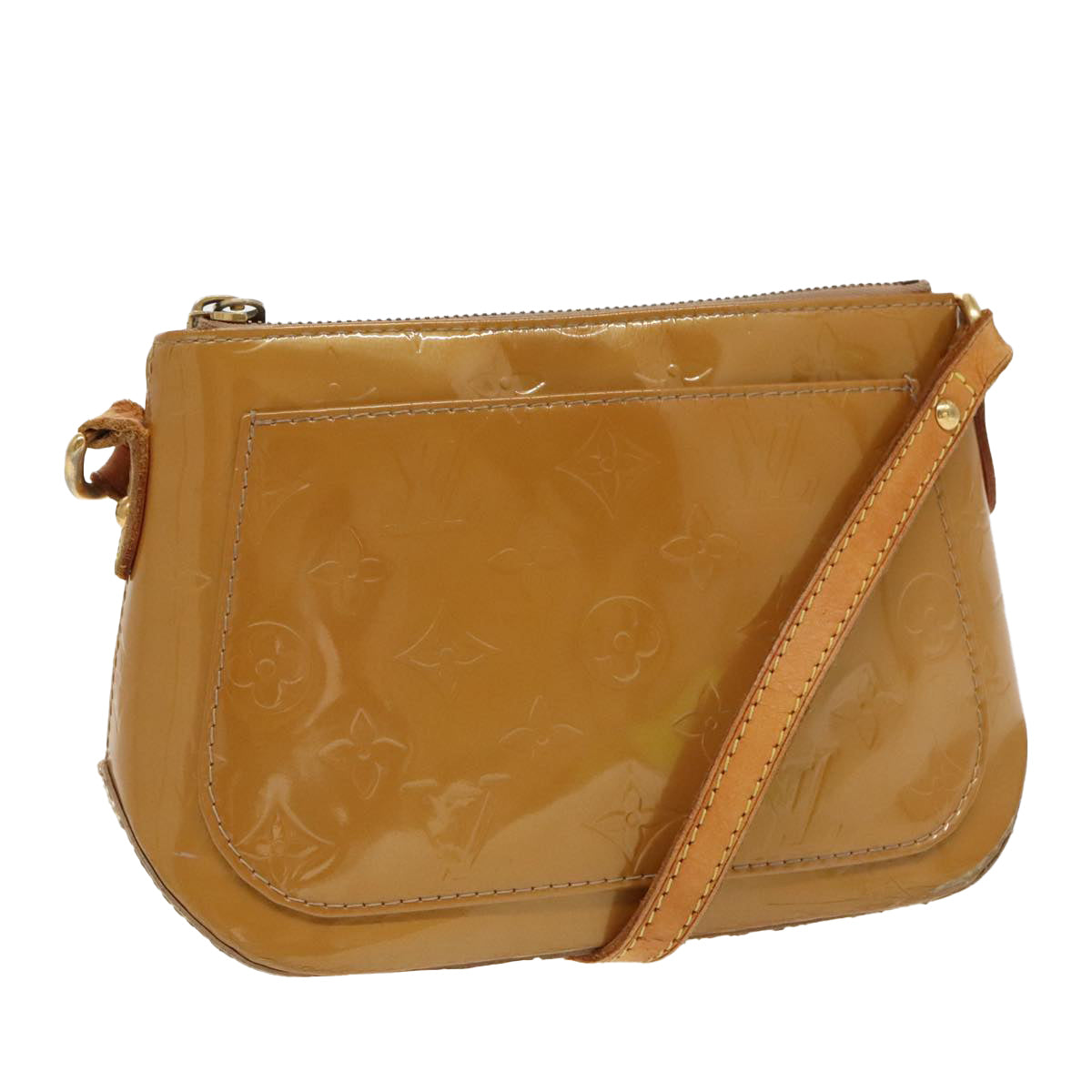 LOUIS VUITTON Monogram Vernis Minna Street Bag Noisette M91508 LV 96392