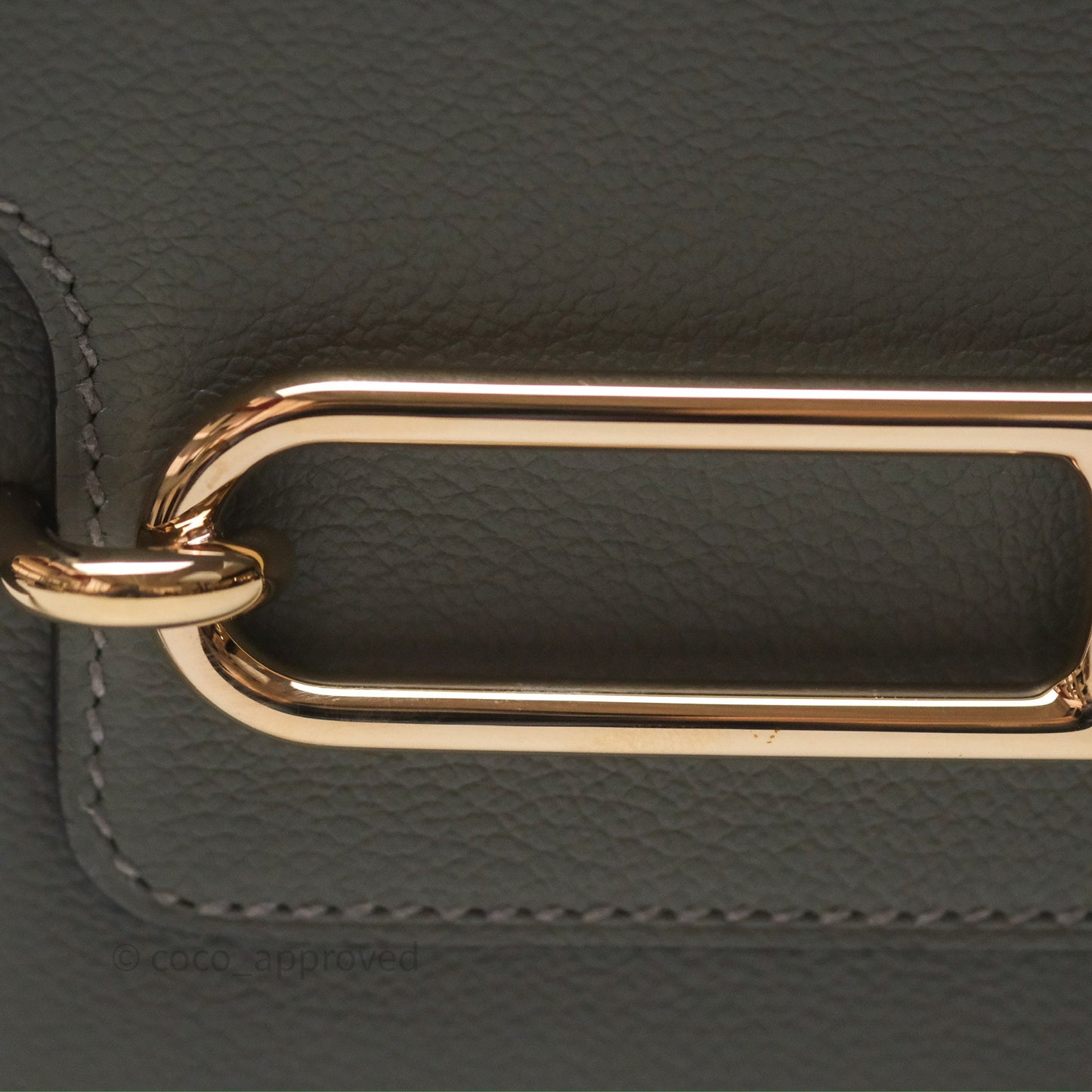 Hermès Roulis Mini 18 Gris Meyer 0L Evercolor Permabrass Hardware