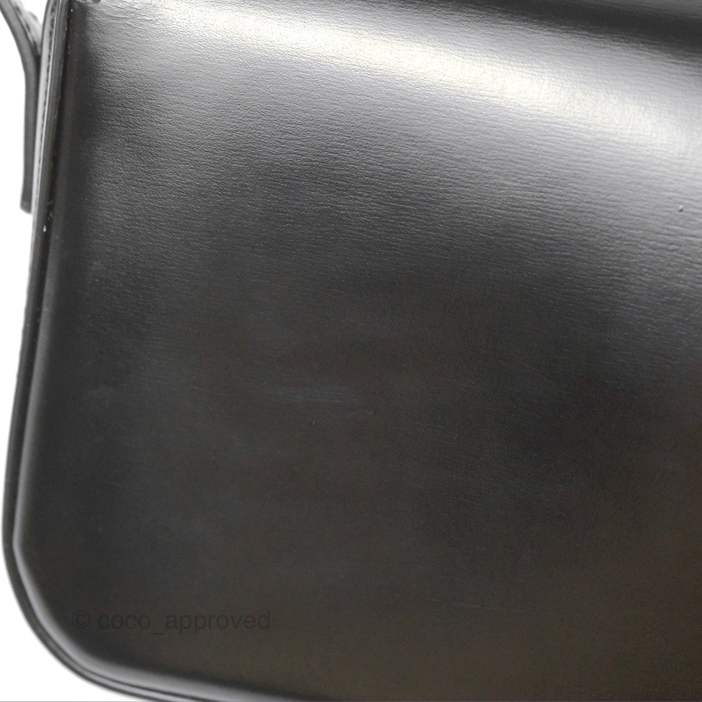 Celine Triomphe Shoulder Bag Black Calfskin