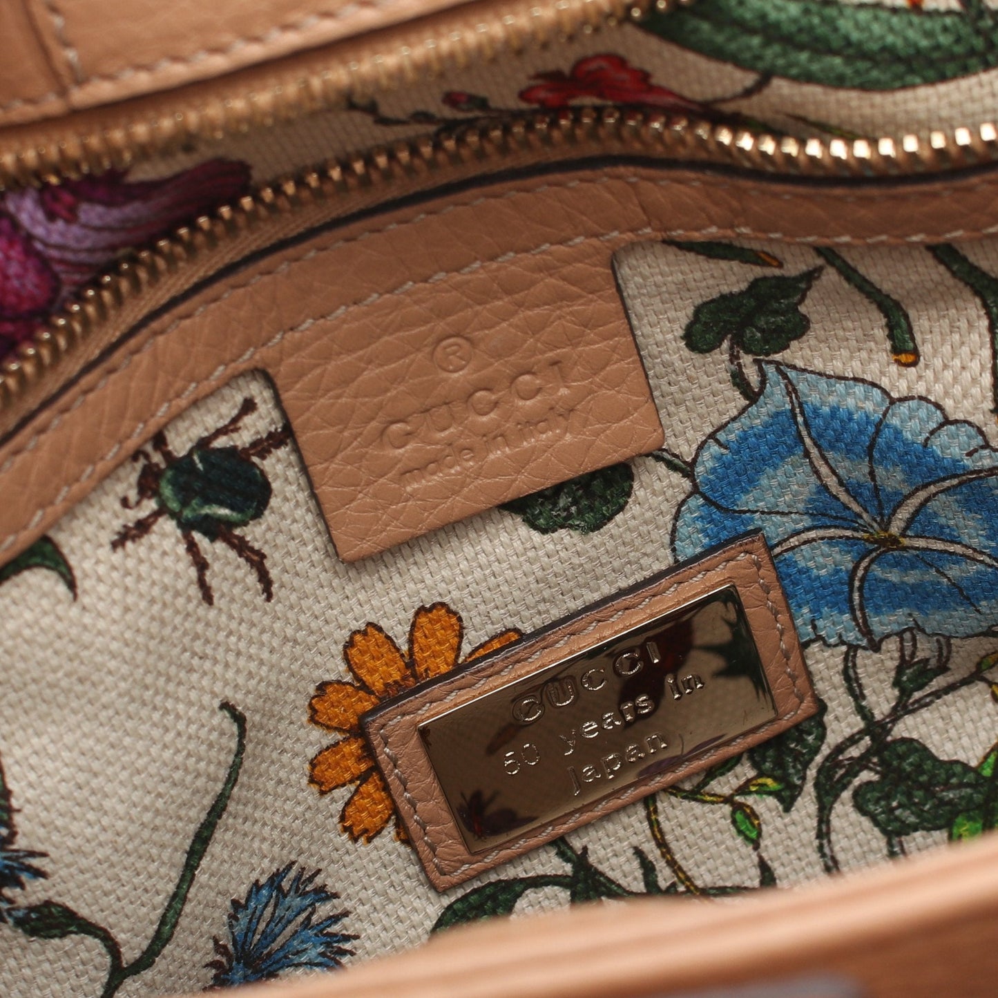 Luxury Gucci Trending 2025 Bamboo Shopper Small Handbag Leather Beige 2WAY
