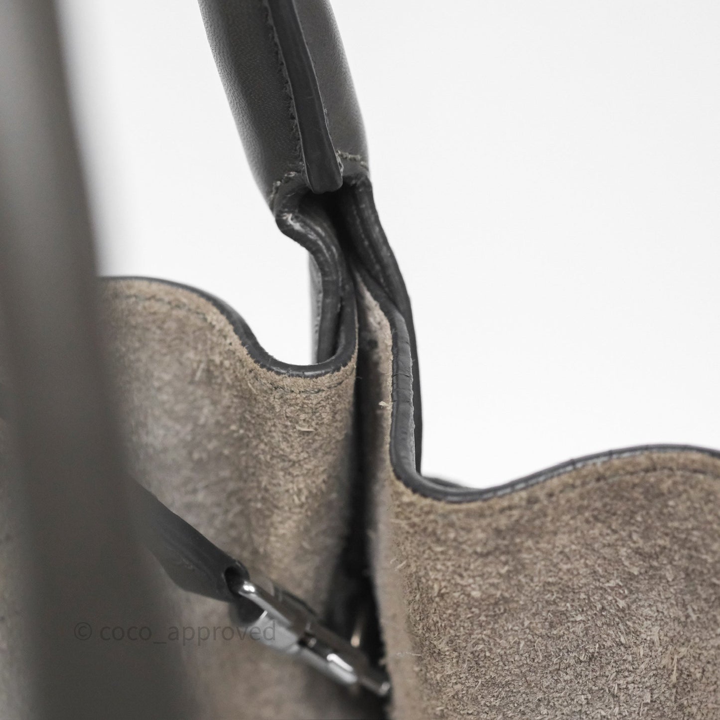 Celine Big Bag Nano Bucket Grey Smooth Calfskin