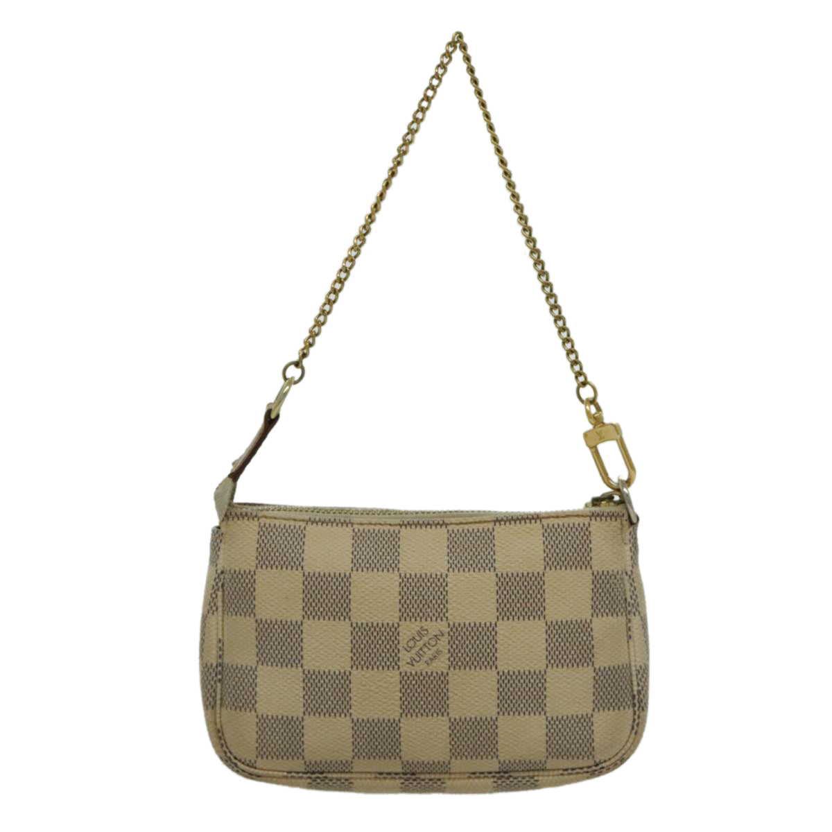 LOUIS VUITTON Damier Azur Mini Pochette Accessoires Pouch N63005 LV 96408