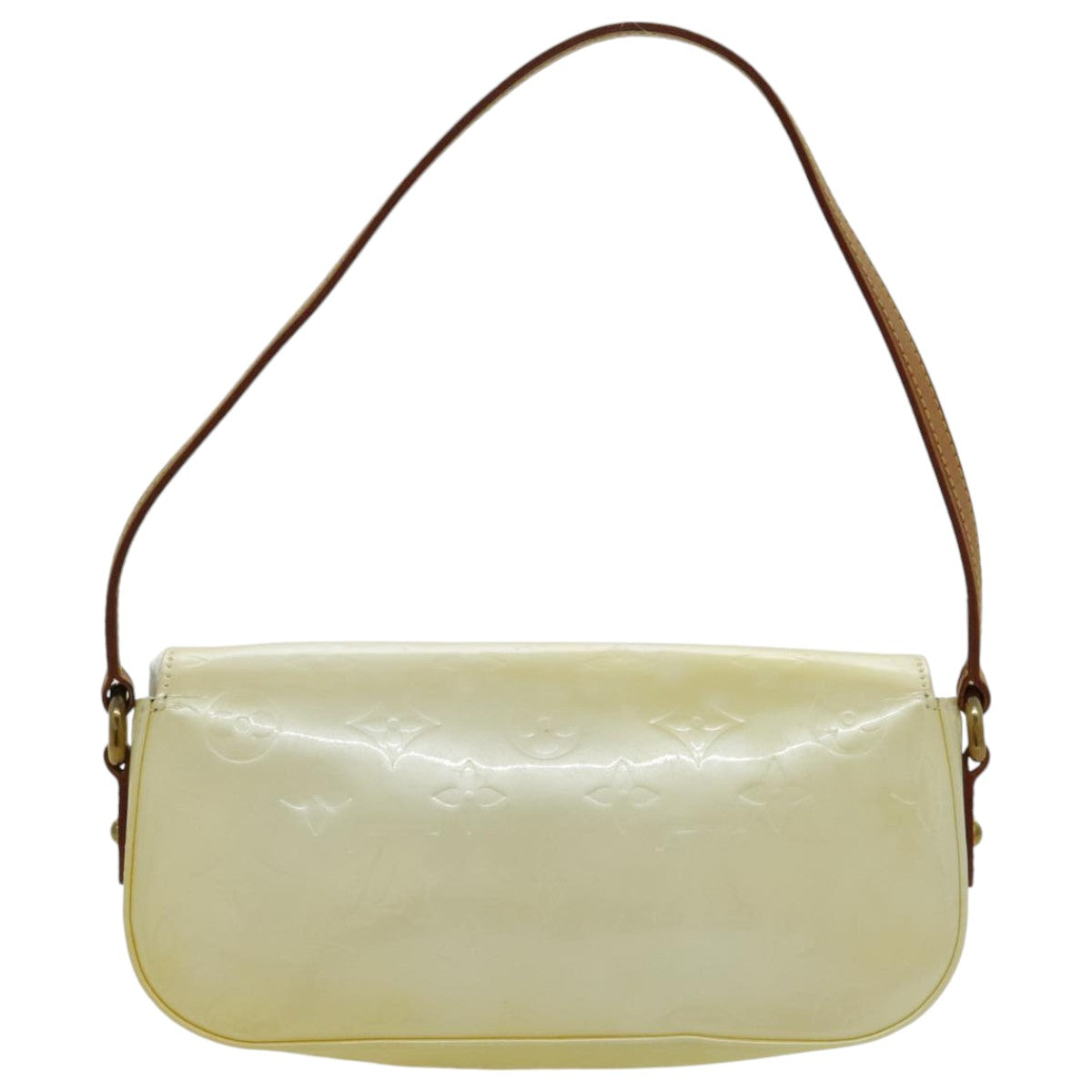 LOUIS VUITTON Monogram Vernis Malibu street Shoulder Bag Perle M91507 96411