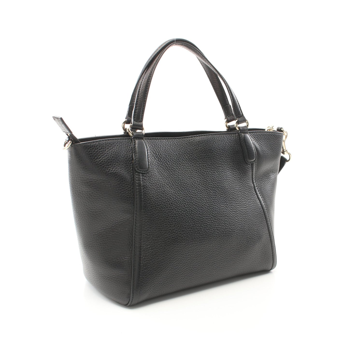 Luxury Gucci Trending 2025 Soho Interlocking G Handbag Leather Black Tassel 2WAY