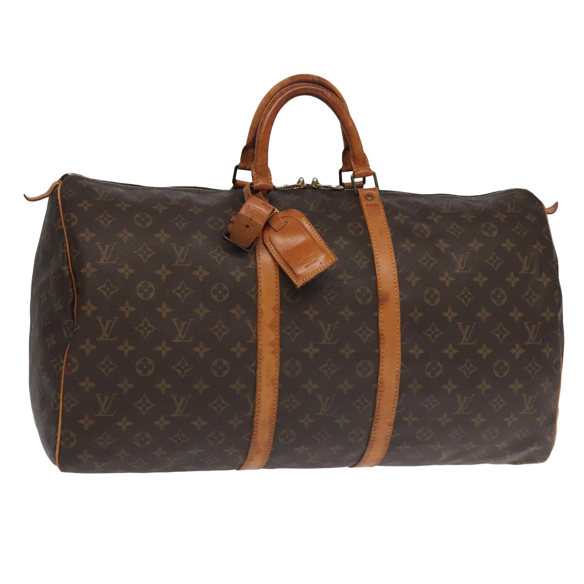 LOUIS VUITTON Monogram Keepall 55 Boston Bag M41424 LV 96417