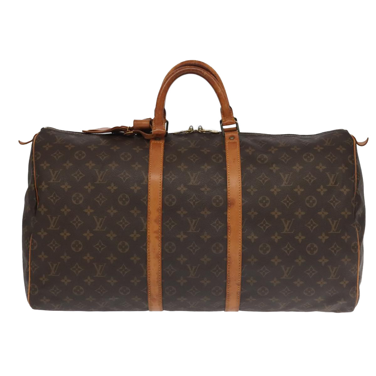 LOUIS VUITTON Monogram Keepall 55 Boston Bag M41424 LV 96417