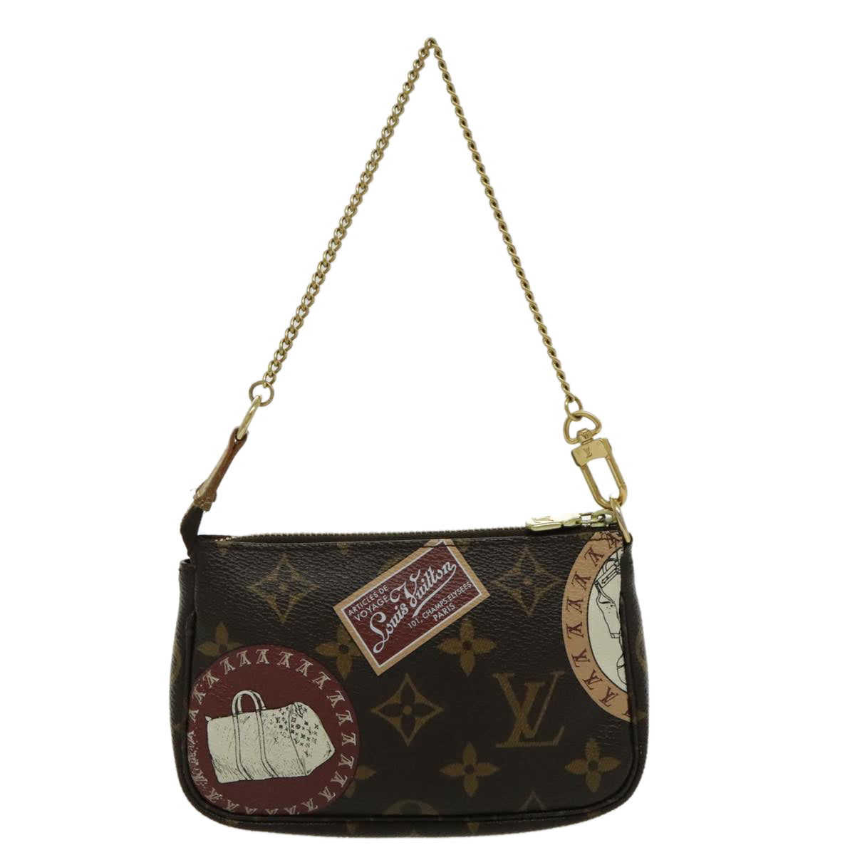 LOUIS VUITTON Monogram Patch Mini Pochette Accessoires Pouch M95804 96424