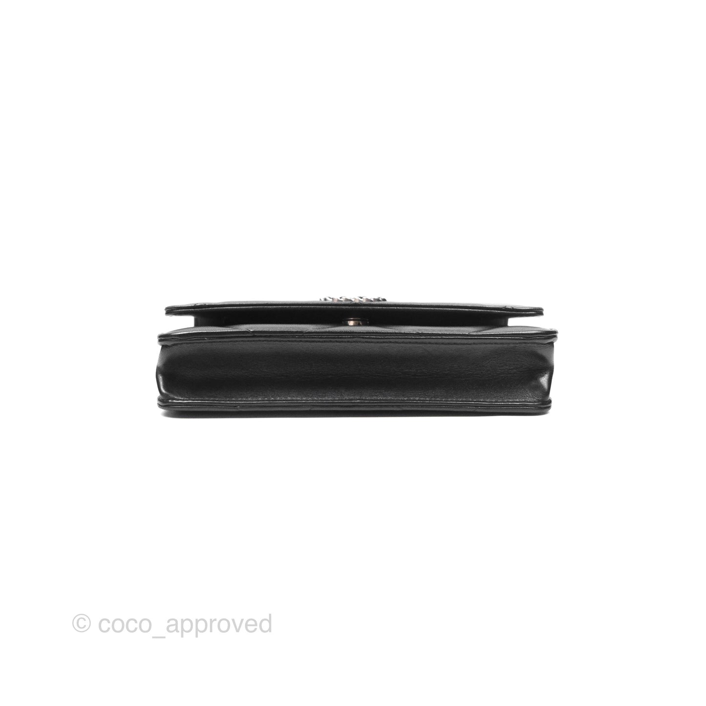 Chanel 19 Wallet on Chain WOC Black Mixed Hardware