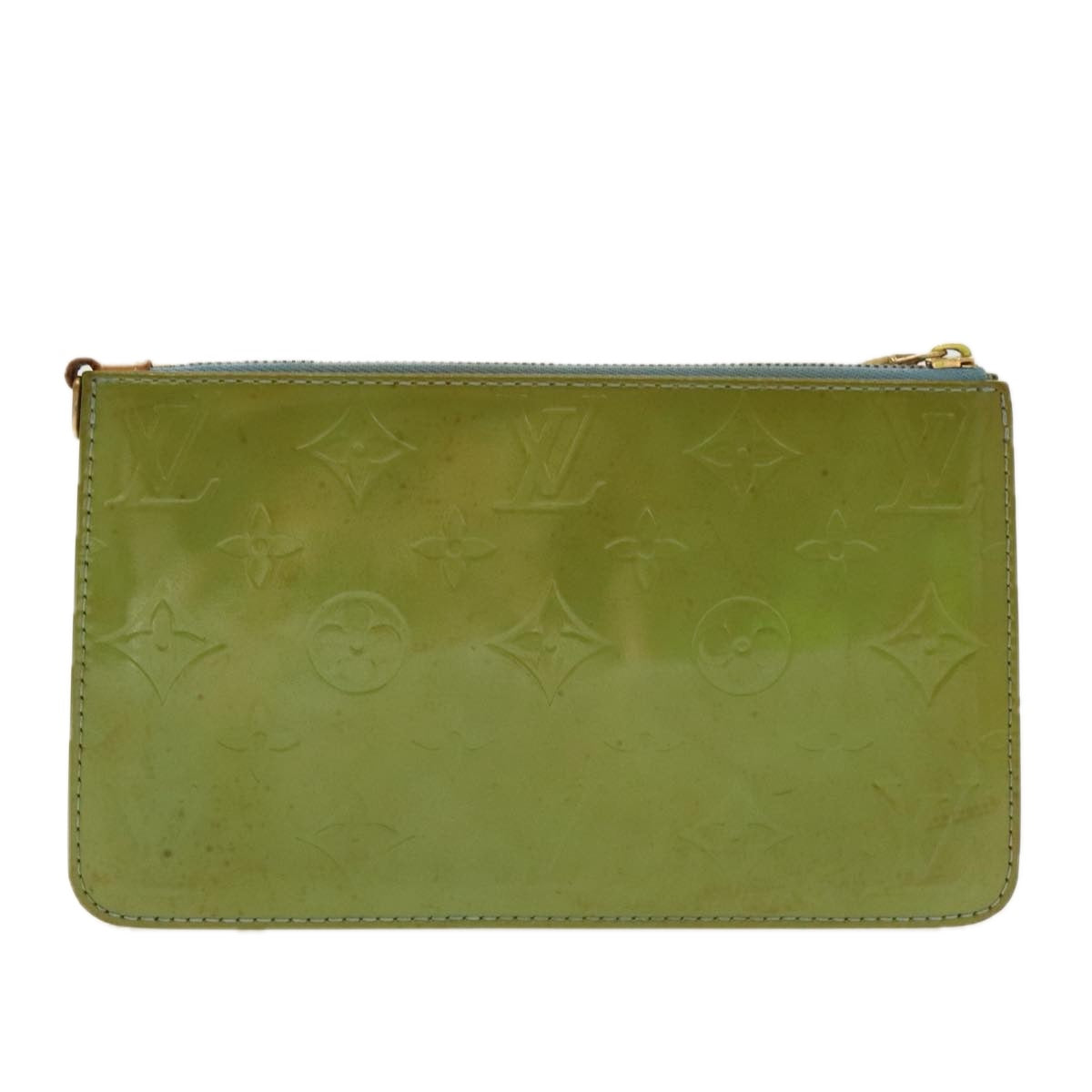 LOUIS VUITTON Monogram Vernis Lexington Pouch Baby Blue M91011 LV 96433