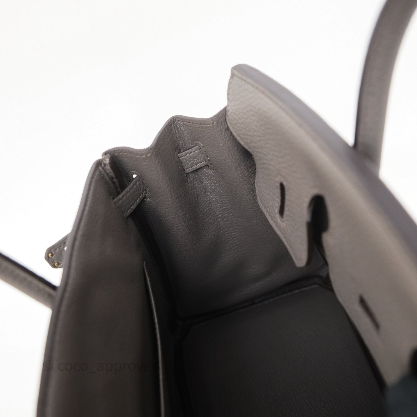 Hermès Birkin 25 Retourne Gris Etain 8F Togo Palladium Hardware