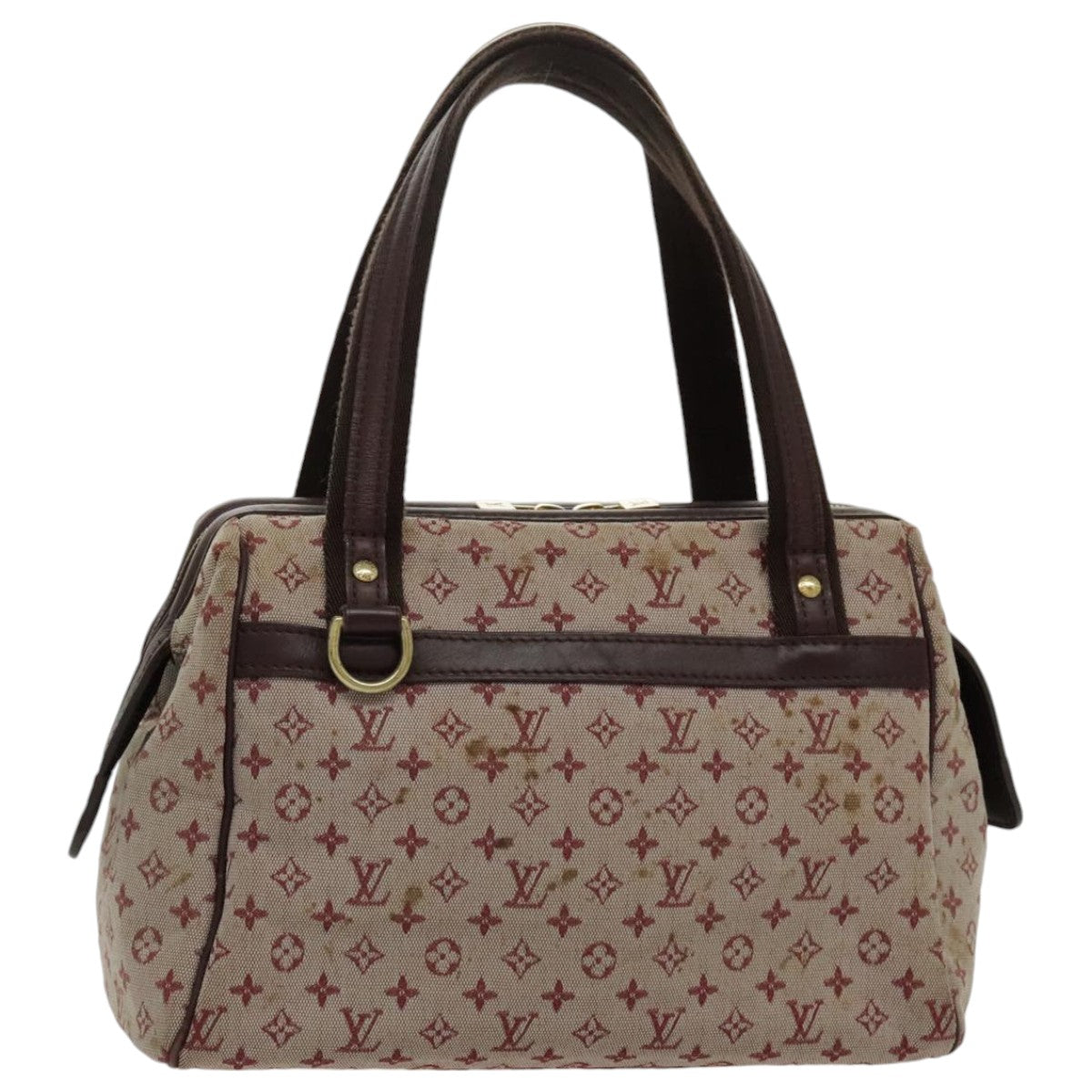 LOUIS VUITTON Monogram Mini Josephine PM Hand Bag Red M92216 LV 96441