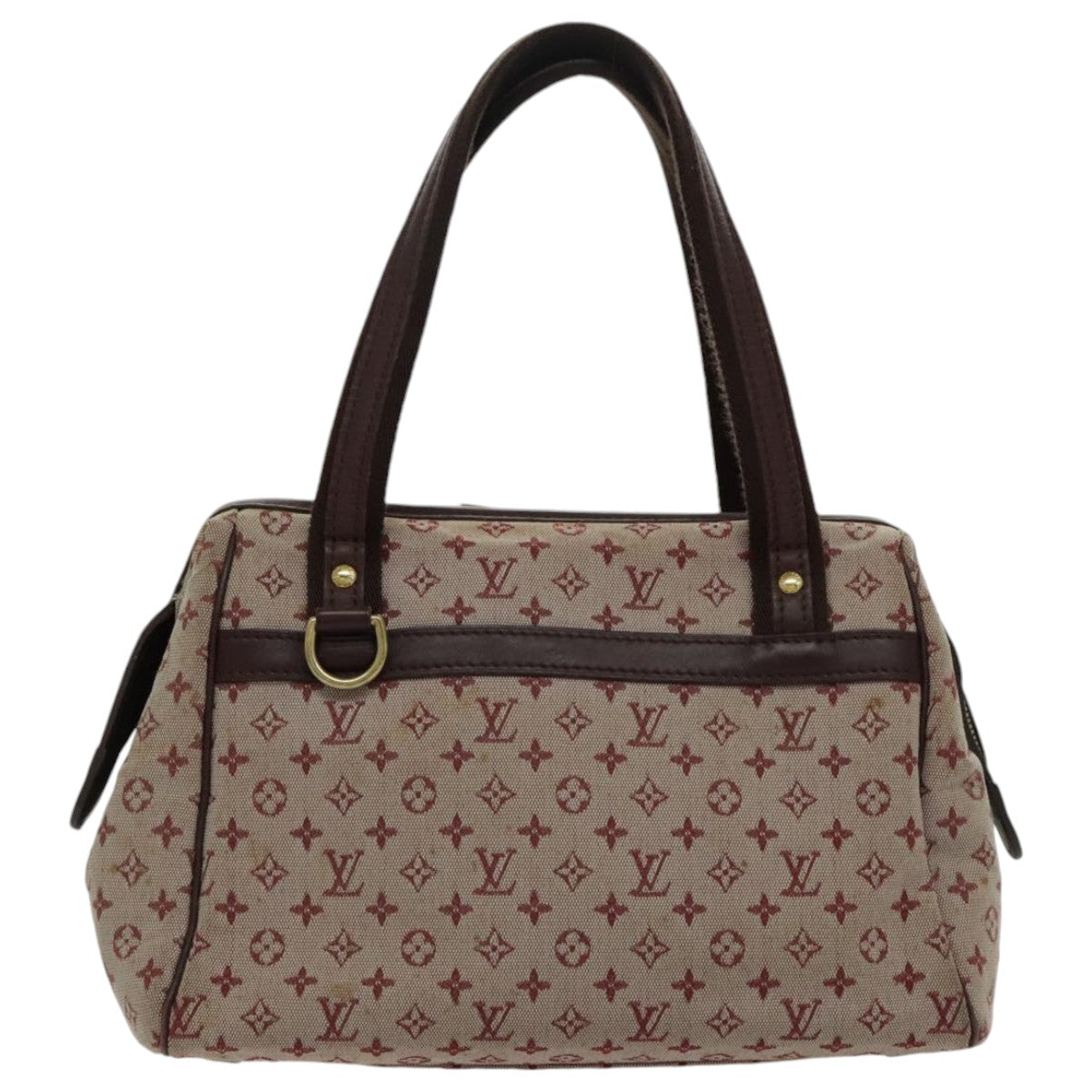 LOUIS VUITTON Monogram Mini Josephine PM Hand Bag Red M92216 LV 96441