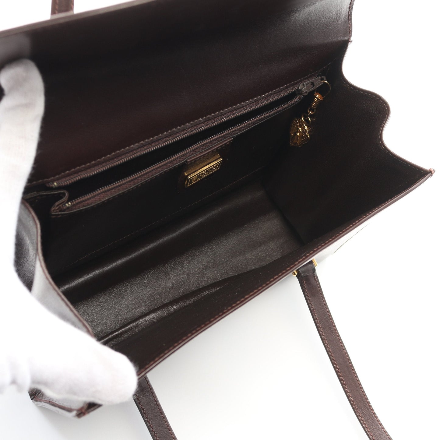 Luxury Gucci Trending 2025 Old Luxury Gucci Trending 2025 Handbag Leather Dark brown