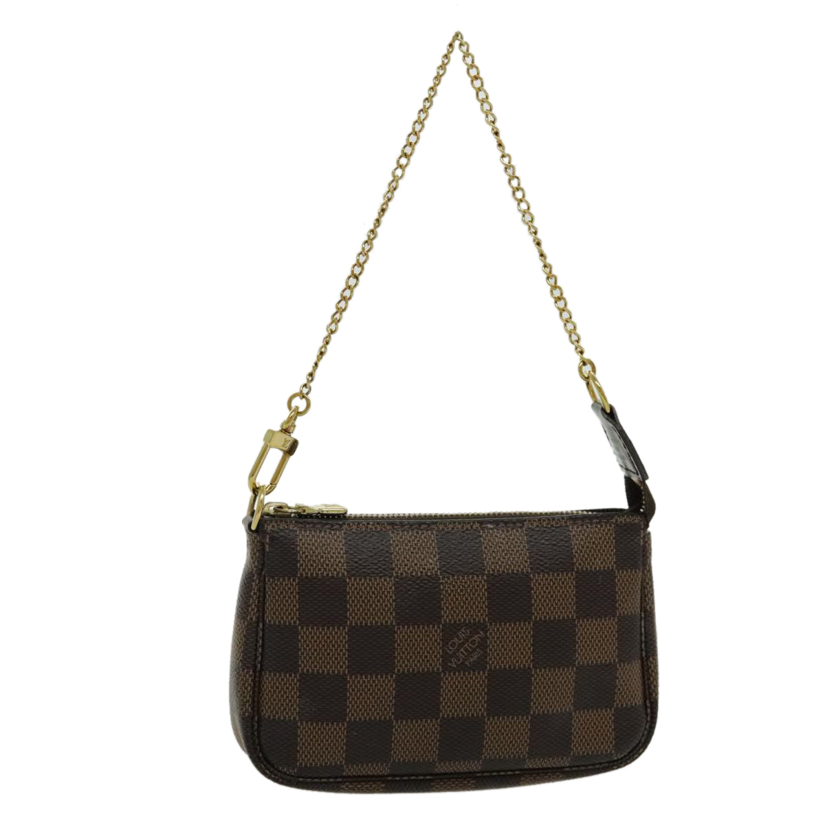 LOUIS VUITTON Damier Ebene Mini Pochette Accessoires Pouch N58009 LV 96450