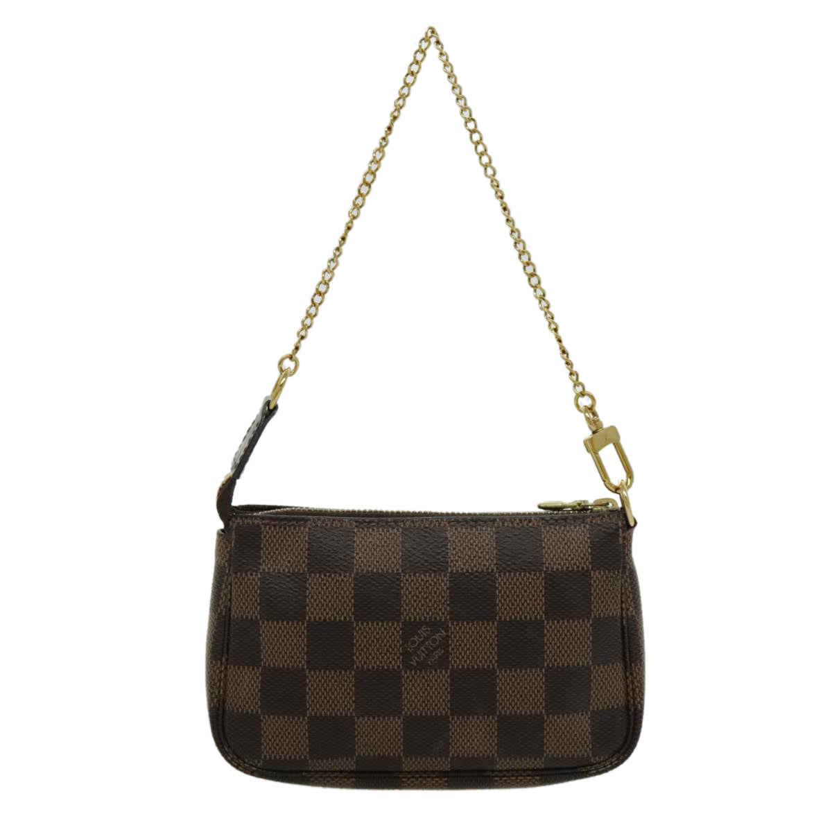 LOUIS VUITTON Damier Ebene Mini Pochette Accessoires Pouch N58009 LV 96450
