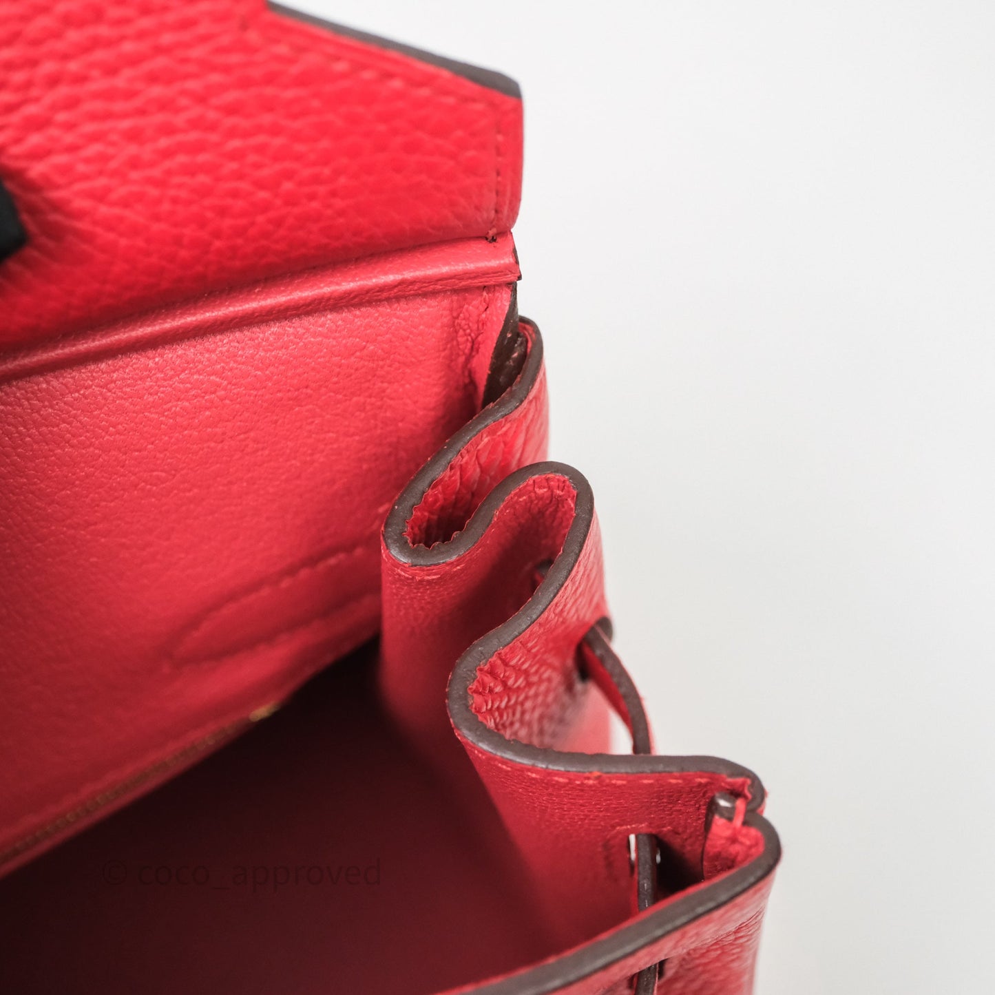 Hermes Birkin 30 Rouge Togo Gold Hardware