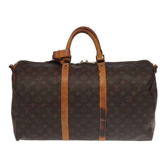 LOUIS VUITTON Monogram Keepall Bandouliere 50 Boston Bag M41416 LV 96456