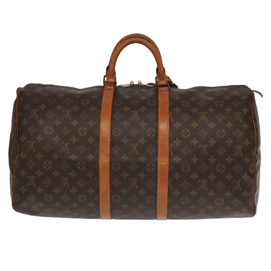 LOUIS VUITTON Monogram Keepall 55 Boston Bag M41424 LV 96461