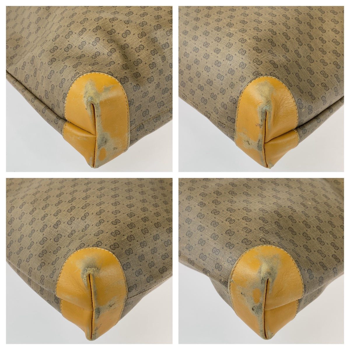 Luxury Gucci Trending 2025 Vintage GG Supreme Canvas/Leather Tote Shoulder Bag