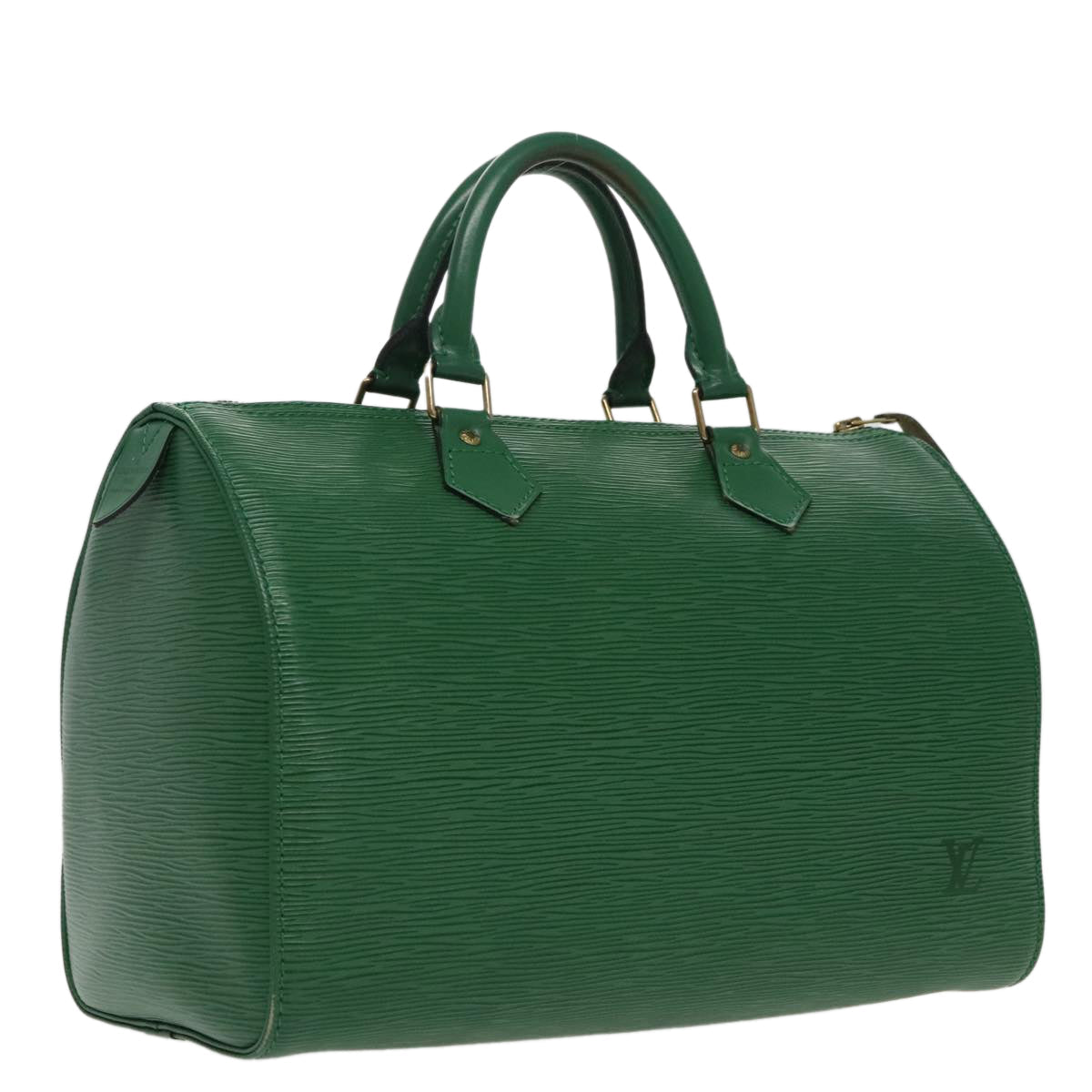 LOUIS VUITTON Epi Speedy 30 Hand Bag Borneo Green M43004 LV 96488