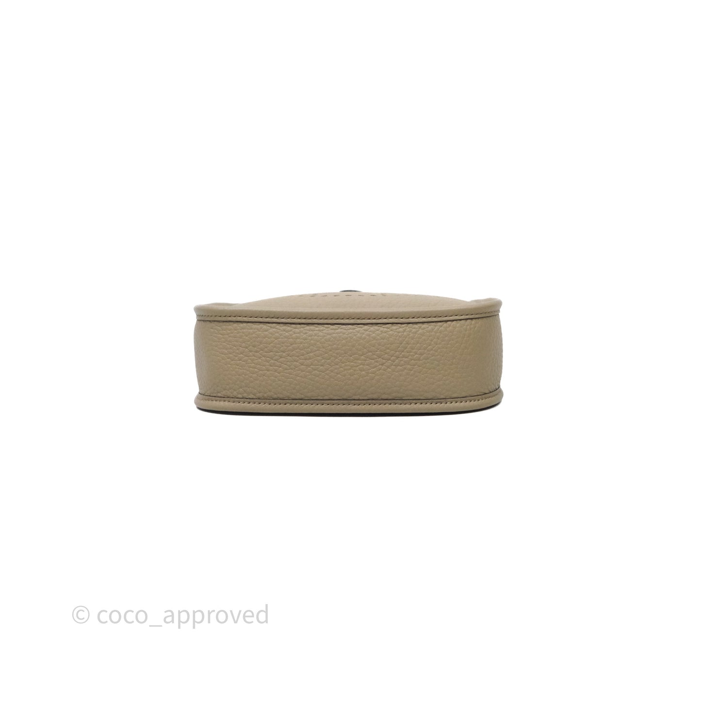 Hermès Mini Evelyne 16 Beige Marfa 8Q Clemence Gold Hardware