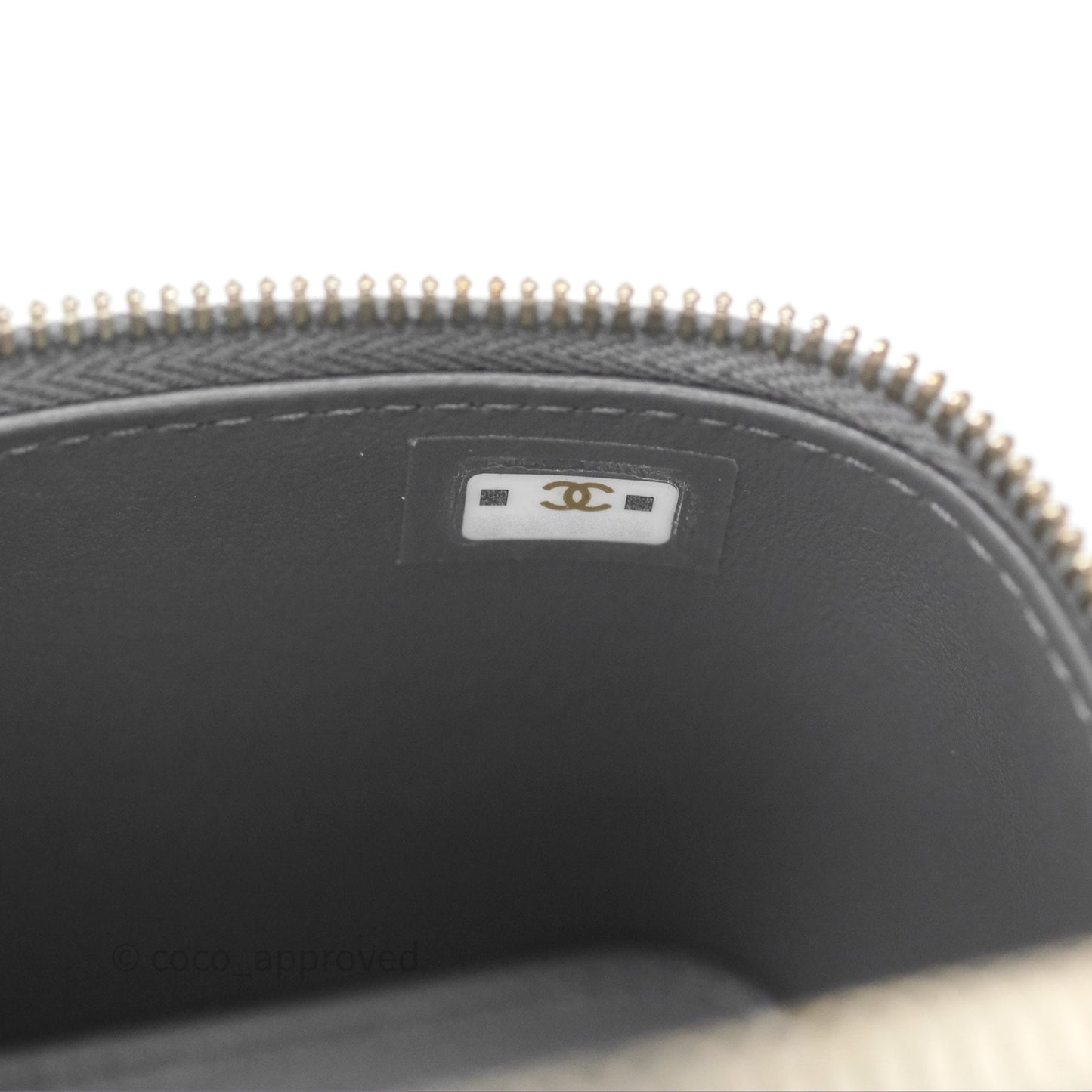 Chanel Mini Top Handle Vanity With Chain Grey Lambskin Gold Hardware
