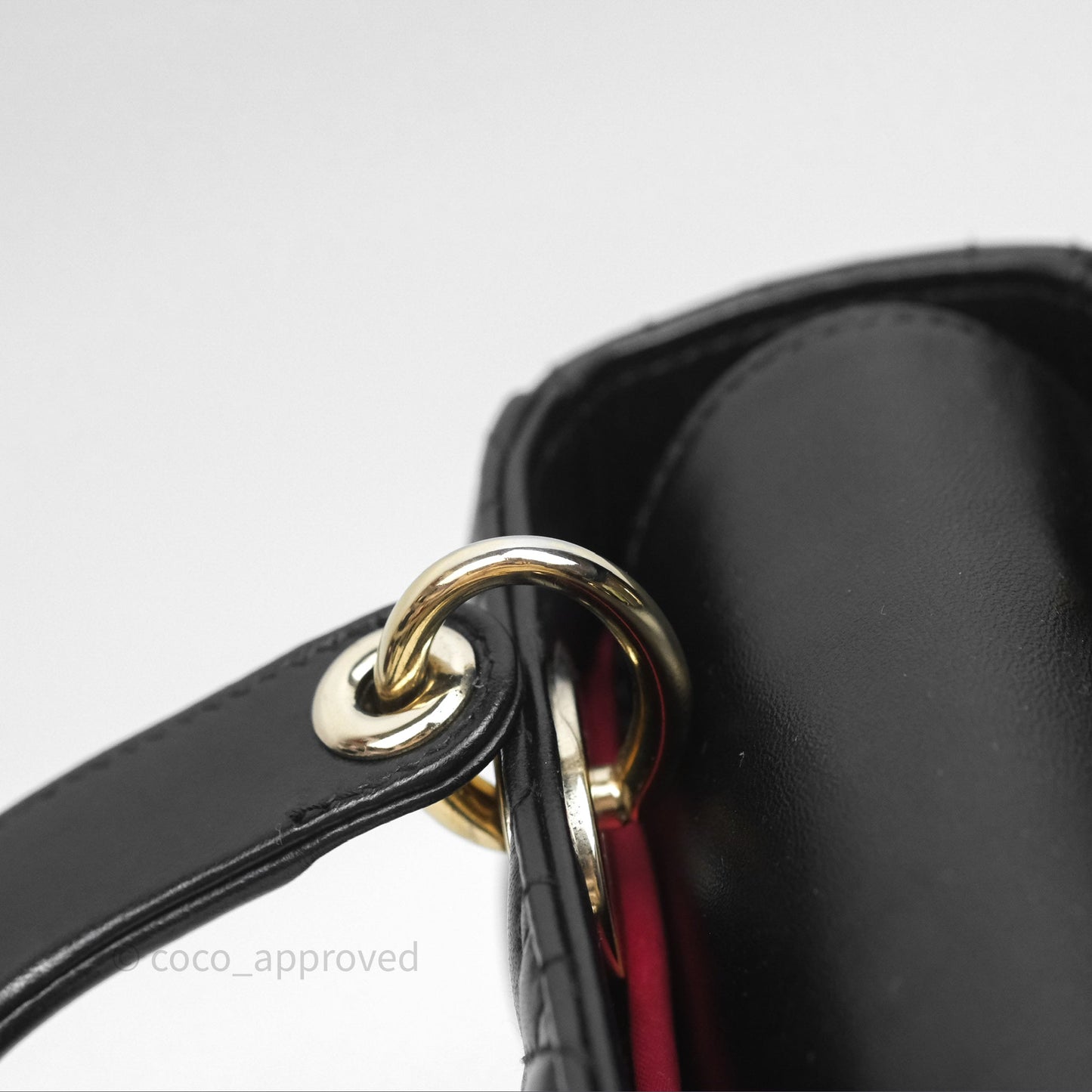 Christian Dior Small Lady Dior My ABCDior Black Cannage Lambskin