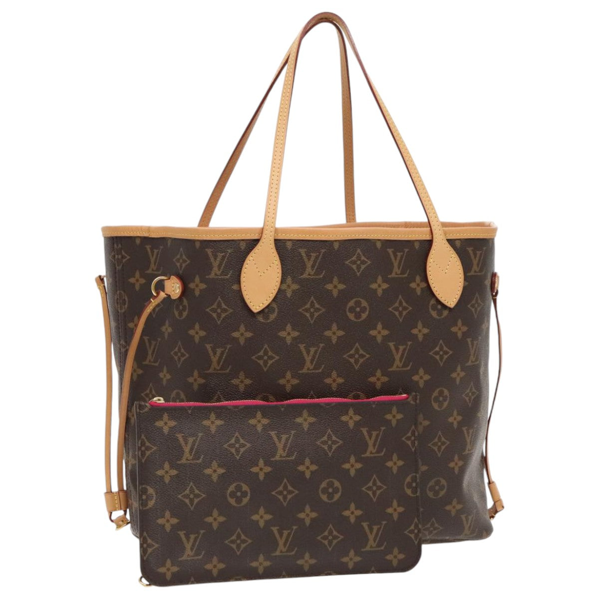 LOUIS VUITTON Monogram Neverfull MM Tote Bag M40156 LV 96507A