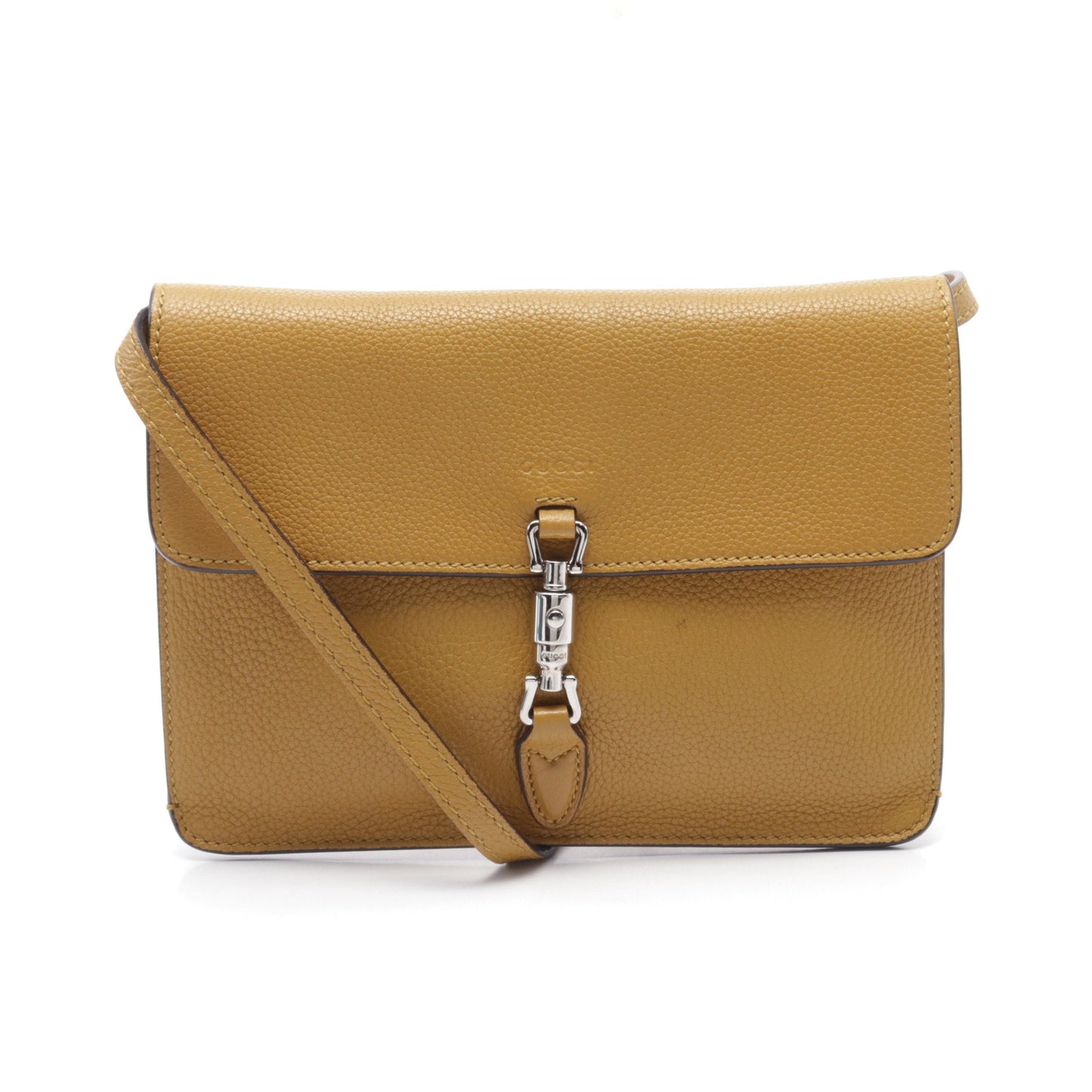 Luxury Gucci Trending 2025 New jackie Shoulder bag Leather Yellow brown
