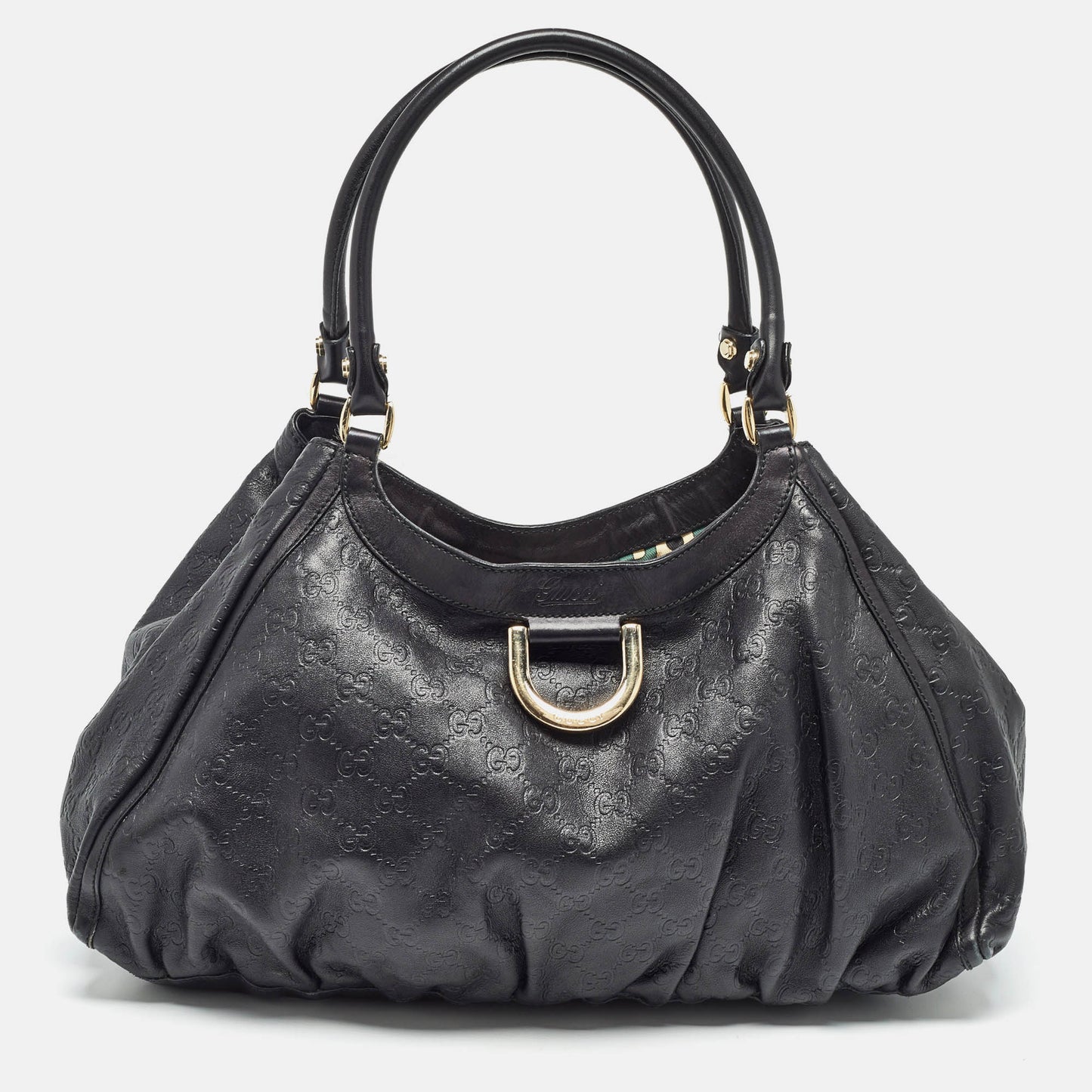 Luxury Gucci Trending 2025 Black Luxury Gucci Trending 2025ssima Leather Large Abbey D Ring Shoulder Bag
