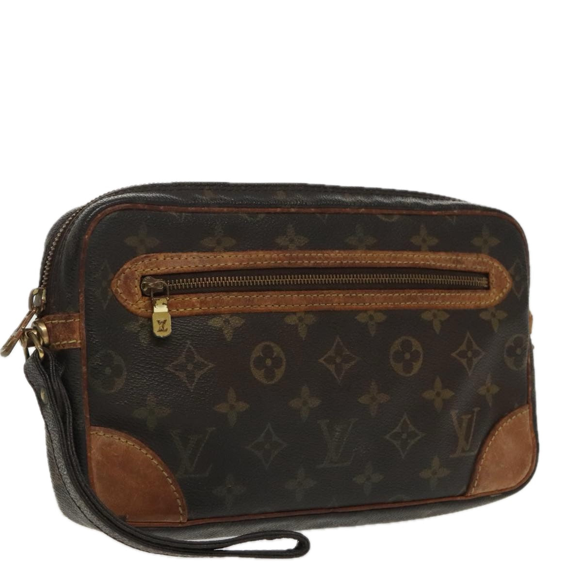 LOUIS VUITTON Monogram Marly Dragonne GM Clutch Bag M51825 LV 96536