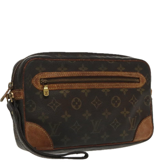 LOUIS VUITTON Monogram Marly Dragonne GM Clutch Bag M51825 LV 96536