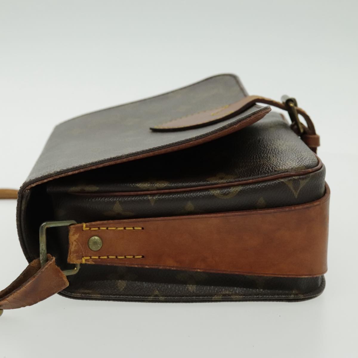 LOUIS VUITTON Monogram Cartouchiere MM Shoulder Bag M51253 LV 96537