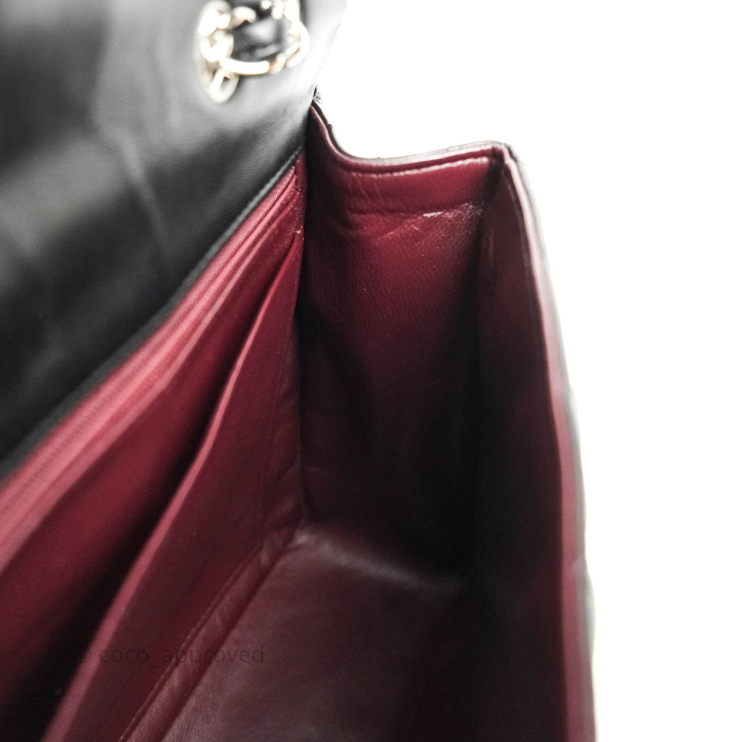 Chanel Jumbo Single Flap Black Lambskin Silver Hardware⁣⁣