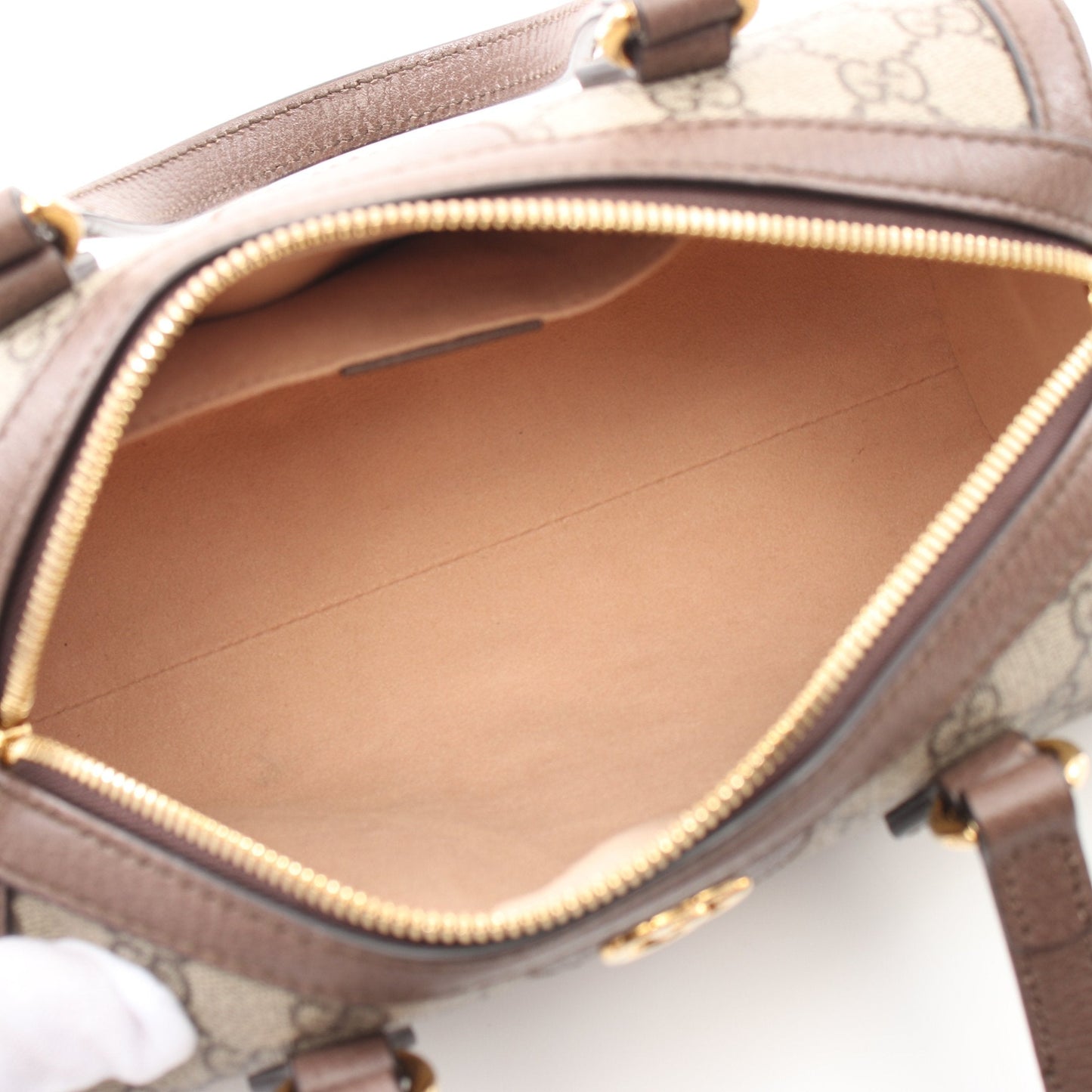 Luxury Gucci Trending 2025 Ophidia Handbag PVC Leather Gray beige Brown 2WAY