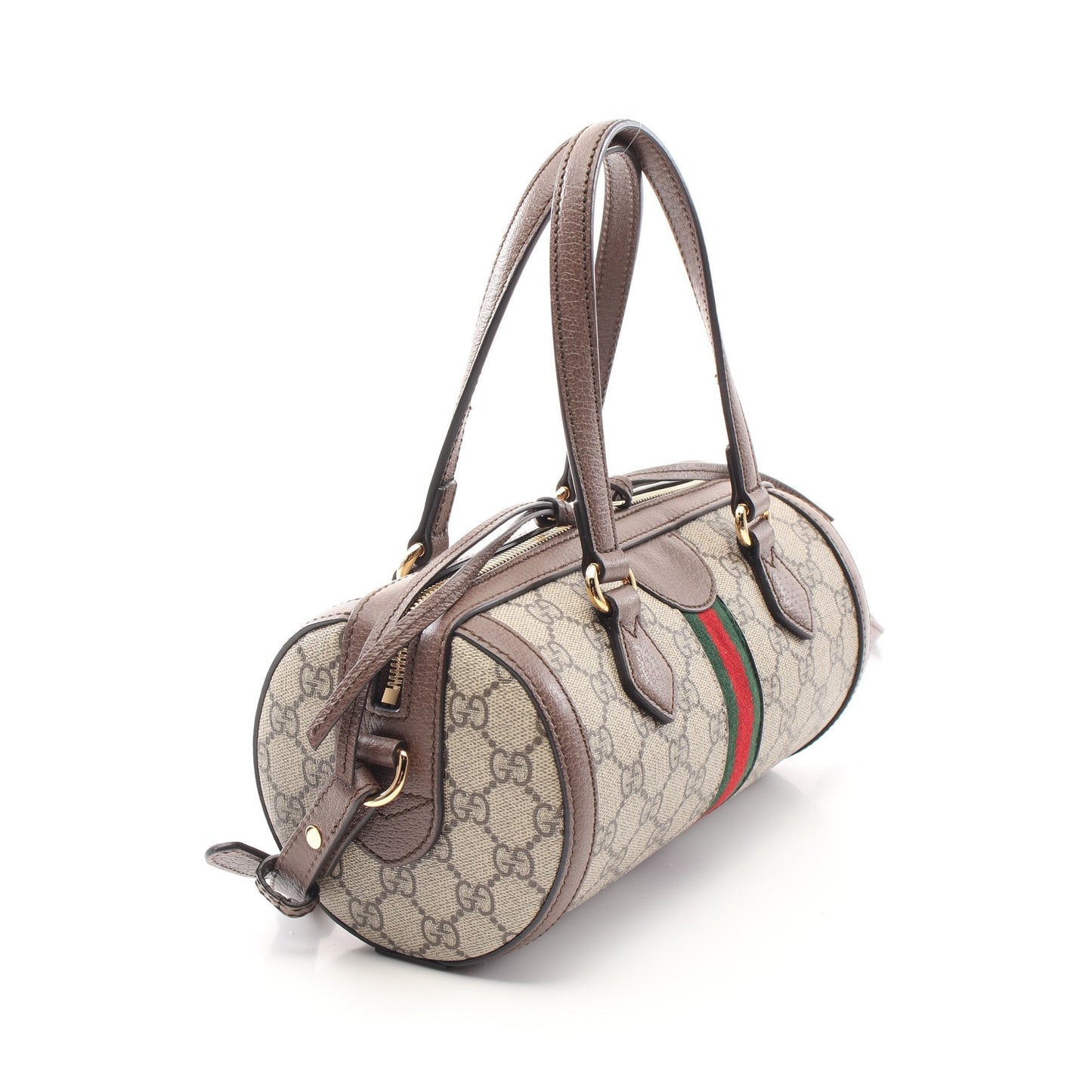 Luxury Gucci Trending 2025 Ophidia Handbag PVC Leather Gray beige Brown 2WAY