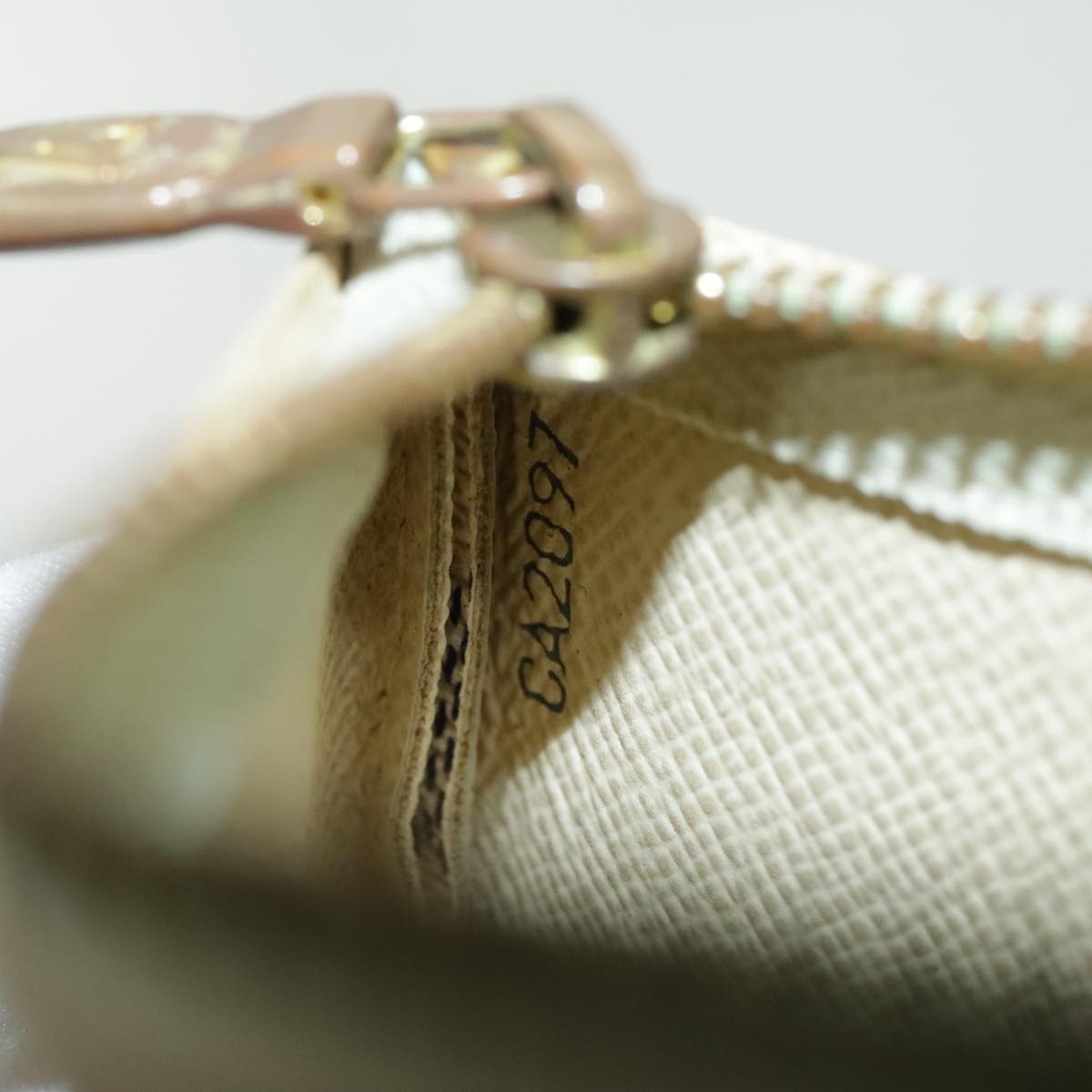 LOUIS VUITTON Damier Azur Pochette Cles Coin Purse N62659 LV 96552