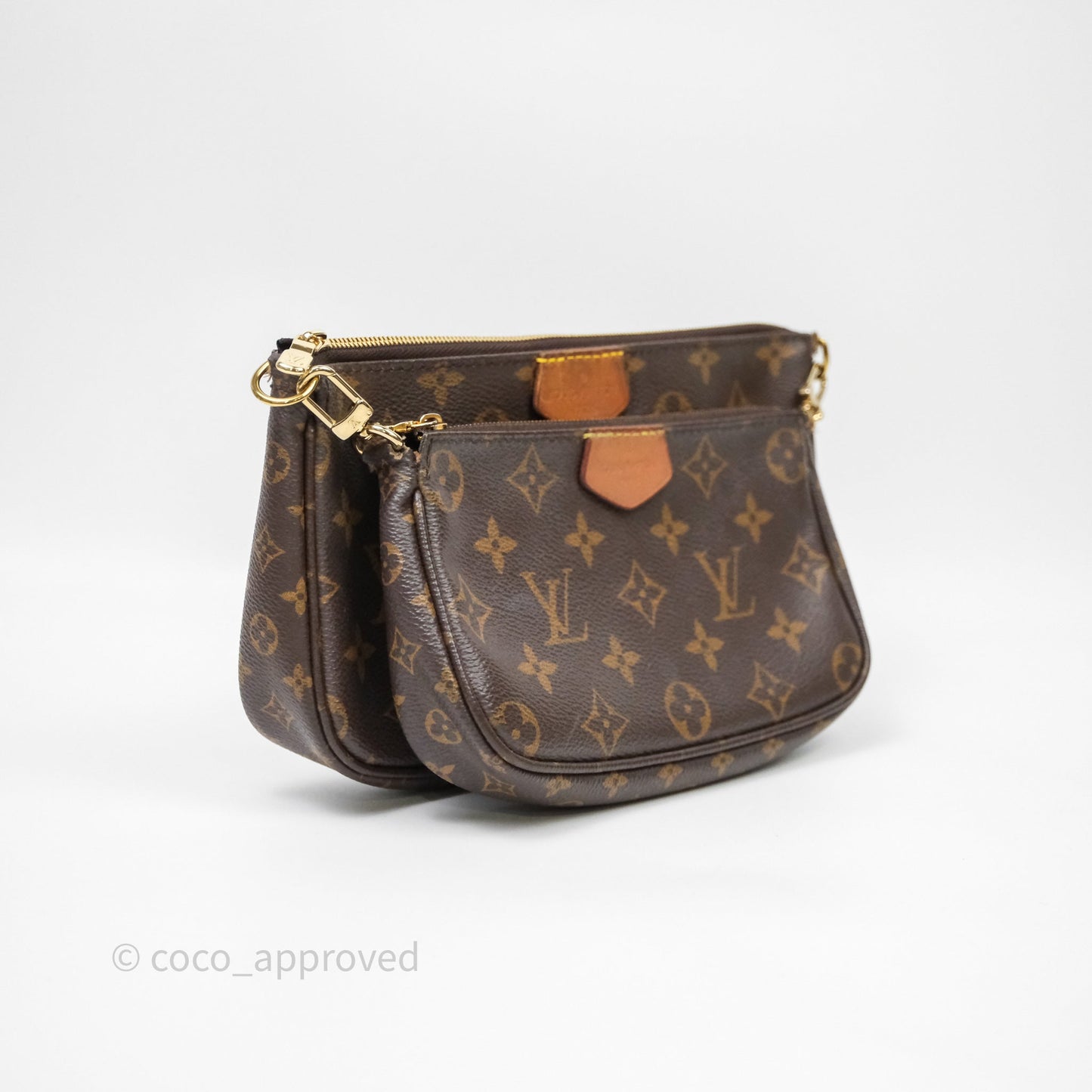 Louis Vuitton Multi Pochette Accessories Khaki Monogram Canvas