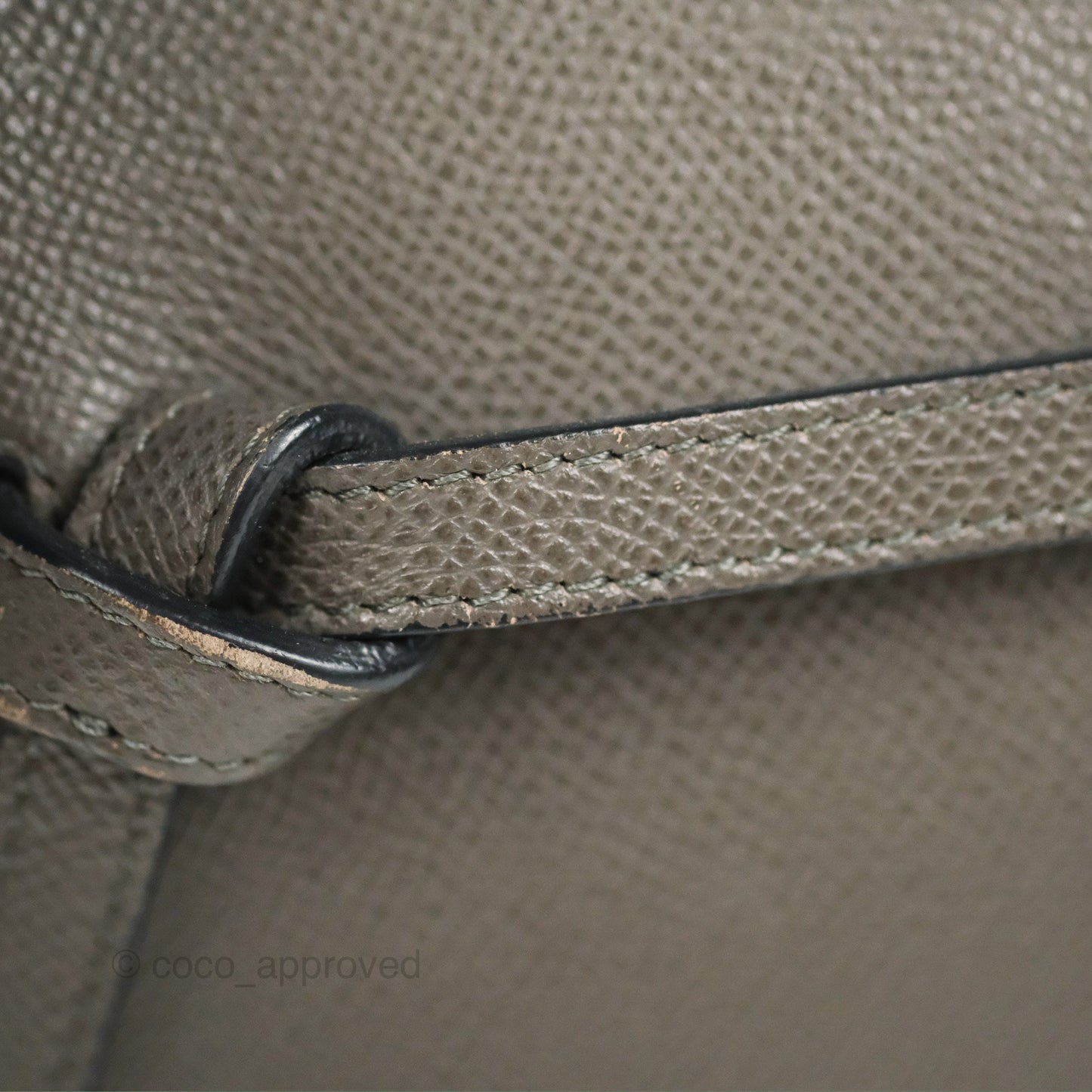 Celine Nano Belt Bag Grey Grained Calfskin Gold Hardware