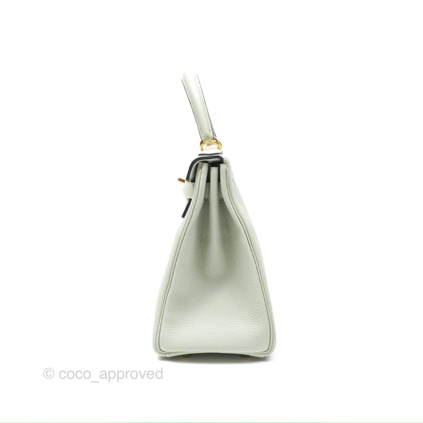 Hermès Kelly II 28 Retourne Togo Gris Neve Gold Hardware