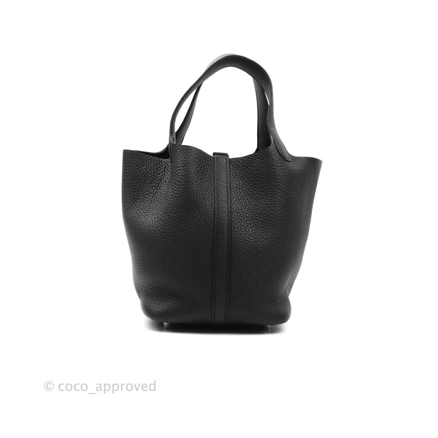 Hermès Taurillon Clemence Picotin Lock 18 PM Black Palladium Hardware