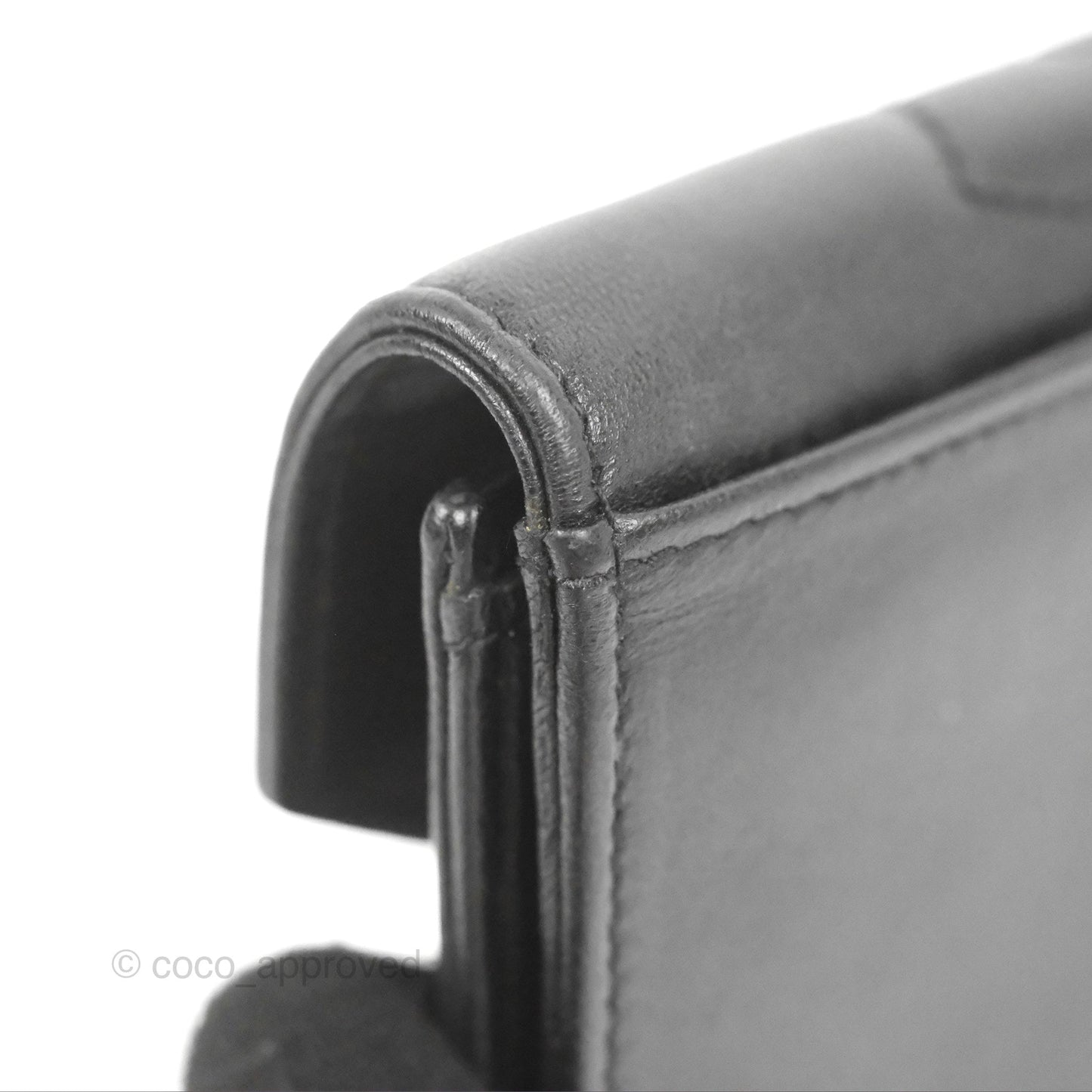 Saint Laurent Heart Flap Card Holder Wallet Black