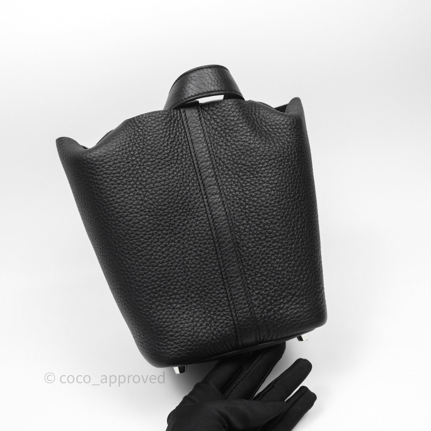 Hermès Picotin 18 Black Noir 89 Clemence Palladium Hardware