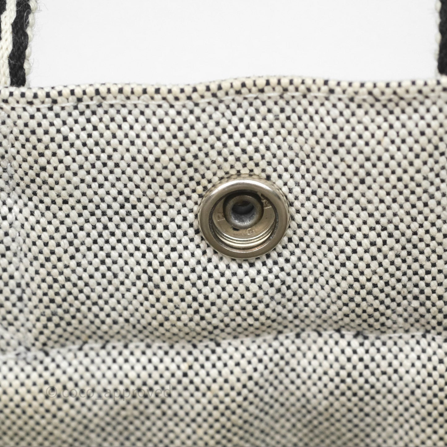 Hermès Herline Tote Bag Grey Canvas Palladium Hardware
