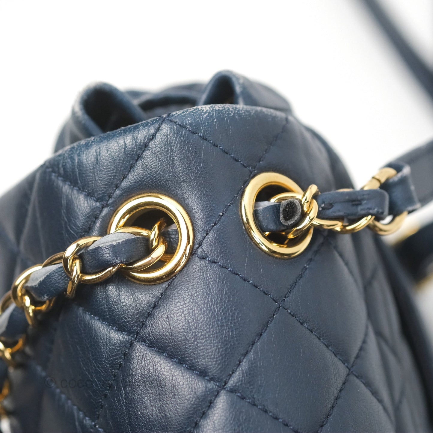 Chanel Mini Navy Calfskin Urban Spirit Backpack ⁣⁣⁣⁣⁣⁣⁣⁣⁣⁣⁣⁣⁣⁣Gold Hardware