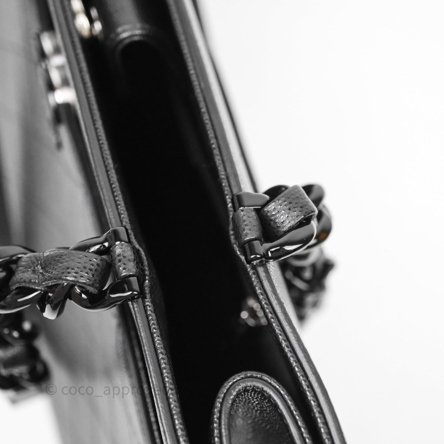 Chanel So Black Quilted Caviar Tote bag