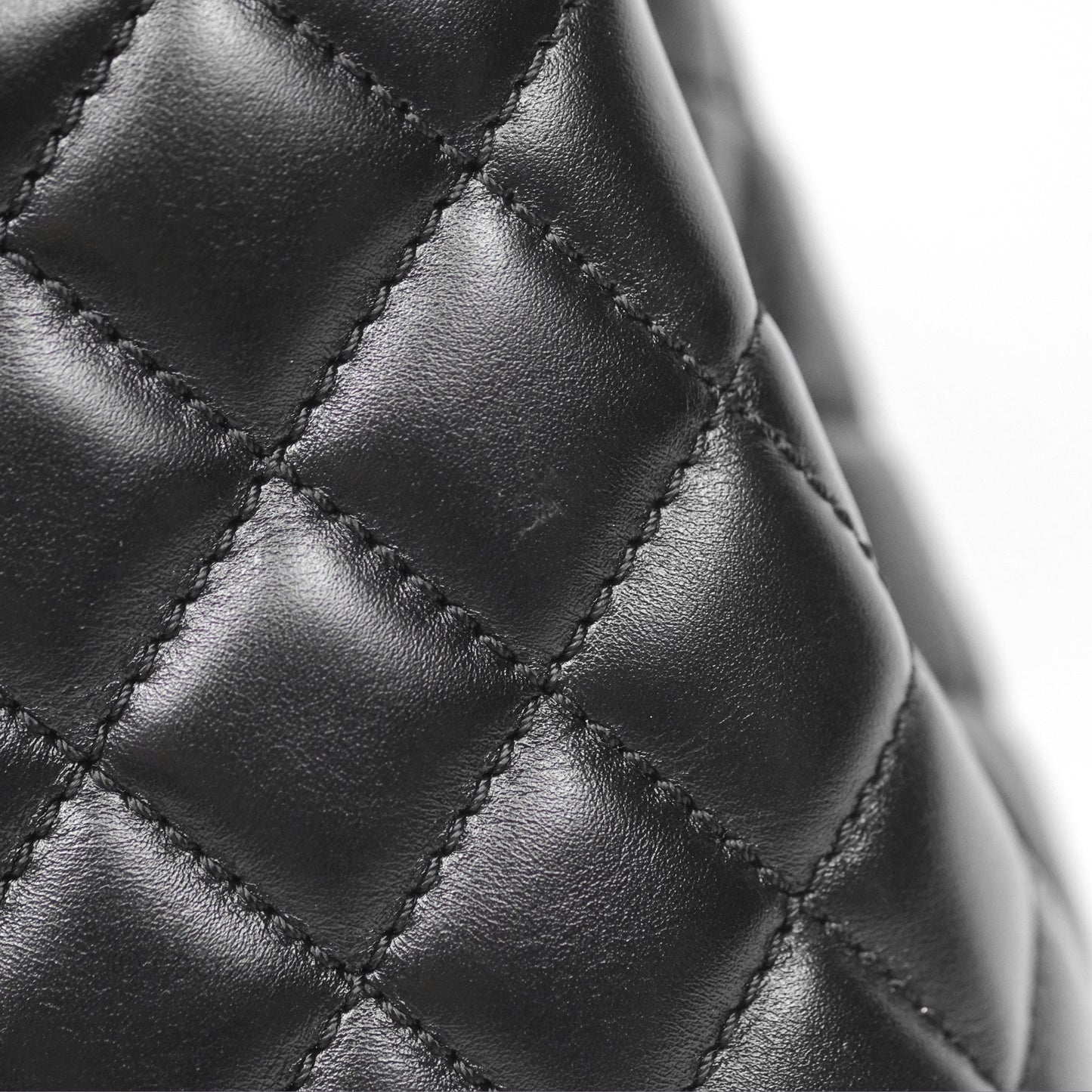 Chanel Small Coco Handle Quilted Black Calfskin Aged Gold Hardware