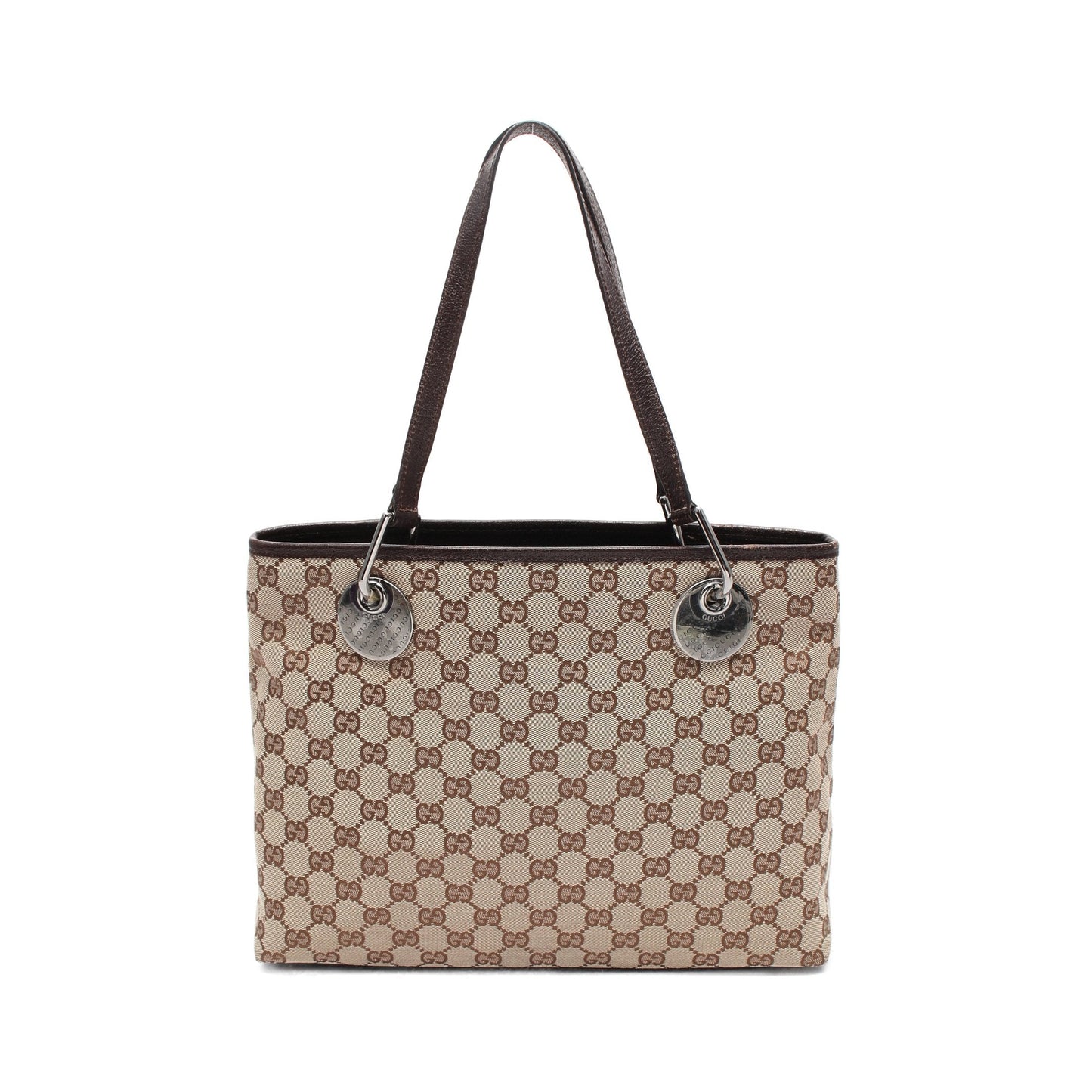 Luxury Gucci Trending 2025 GG canvas Shoulder bag Tote bag Canvas Leather Beige Dark brown